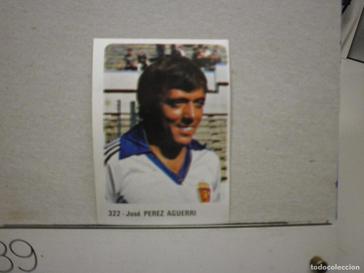Cromos de f&uacute;tbol: cromo futbol 79 80 editorial crom n&ordm; 321 real zaragoza perez aguerri