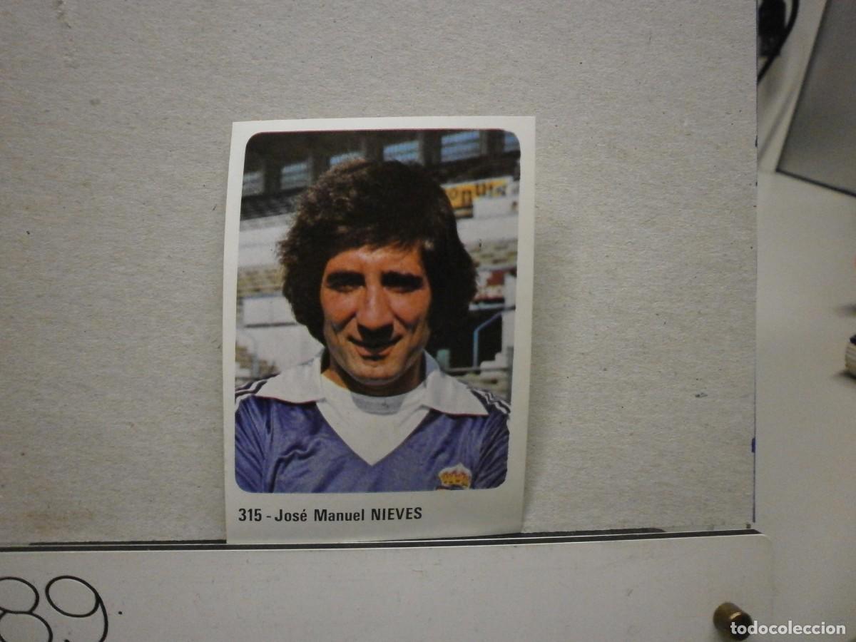 Fu&szlig;ball-Sticker: cromo futbol 79 80 editorial crom n&ordm; 315 real zaragoza nieves