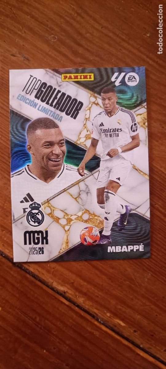 Fu&szlig;ball-Sticker: CROMO MEGACRACKS MGK 2025 2026 25 26 PANINI TOP GOLEADOR MBAPPE EDICI&Oacute;N LIMITADA