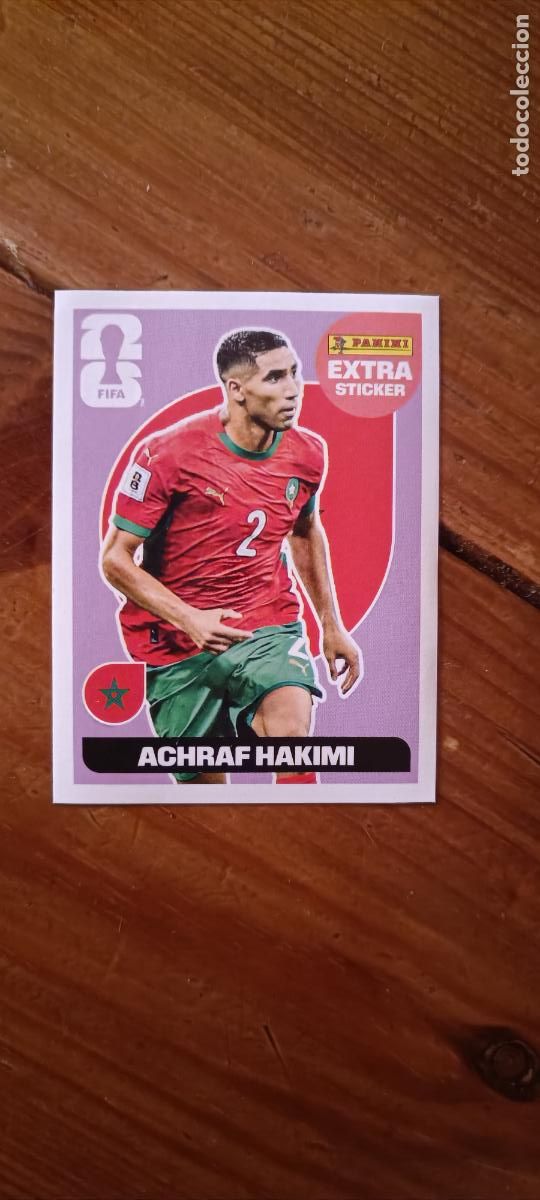 Fu&szlig;ball-Sticker: Achraf Hakimi (Extra Sticker - Morado/Violeta) Mundial Fifa World Cup 2026 (Panini)