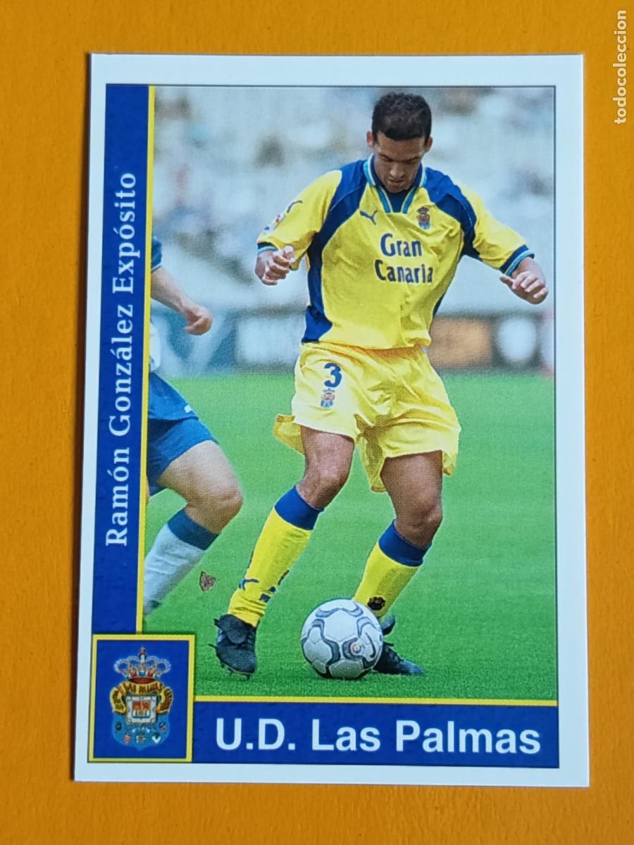 Cromos de Futebol: 217 RAM&Oacute;N. U.D. LAS PALMAS. LAS FICHAS DE LA LIGA 2002. MUNDICROMO