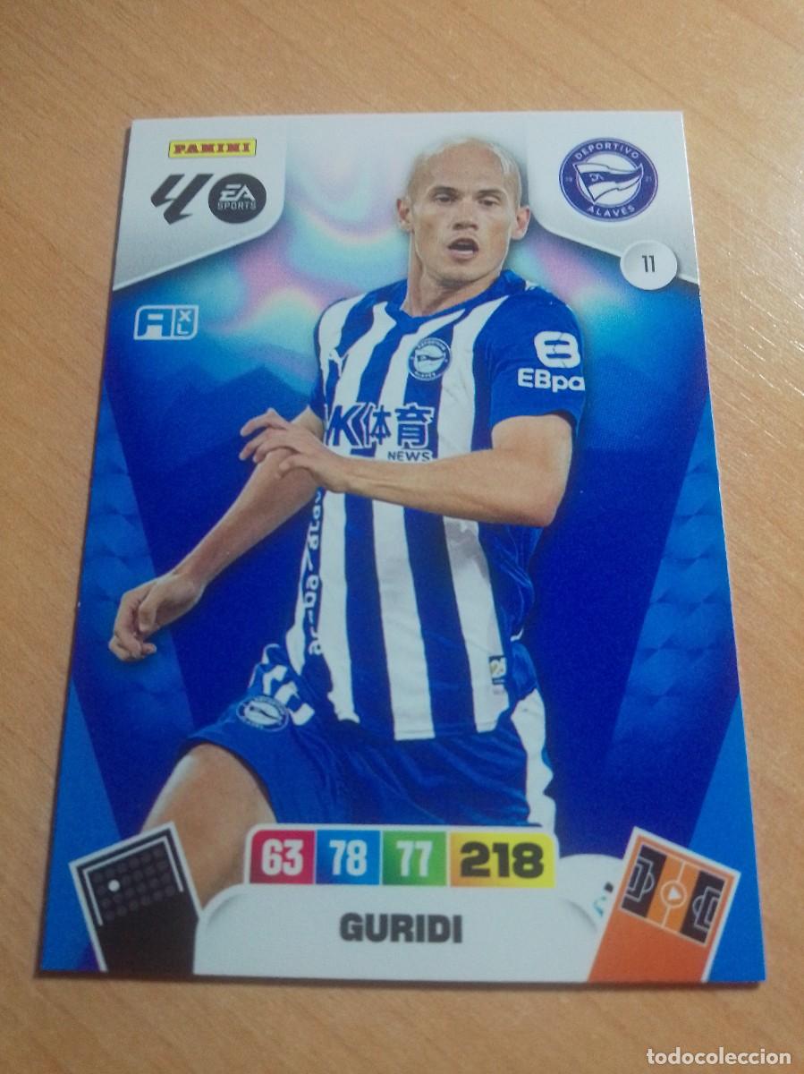 Cromos de f&uacute;tbol: 11 GURIDI DEL ALAV&Eacute;S 25 26 ADRENALYN XL 2025 2026