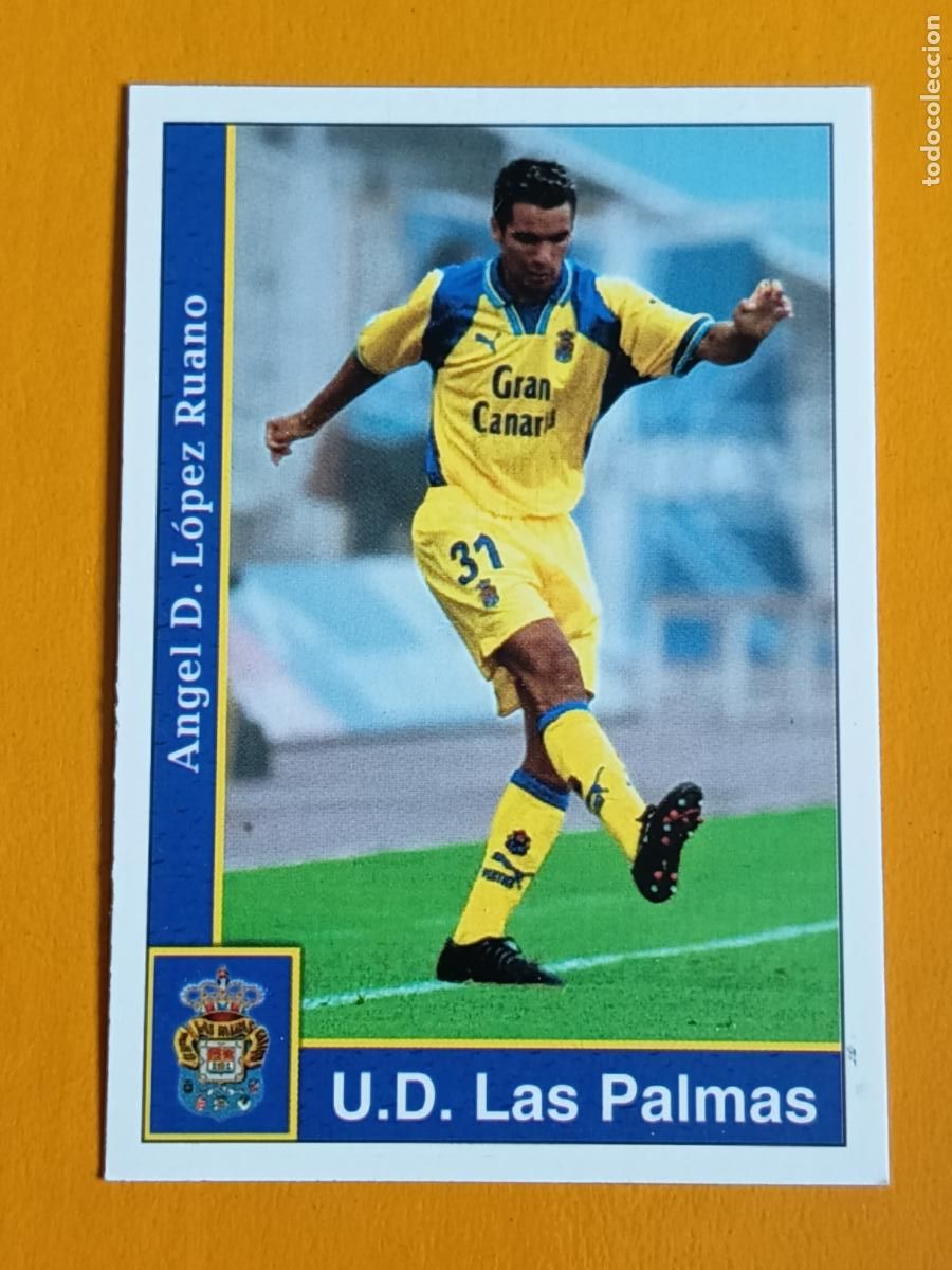 Fu&szlig;ball-Sticker: 220 &Aacute;NGEL. U.D. LAS PALMAS. LAS FICHAS DE LA LIGA 2002. MUNDICROMO