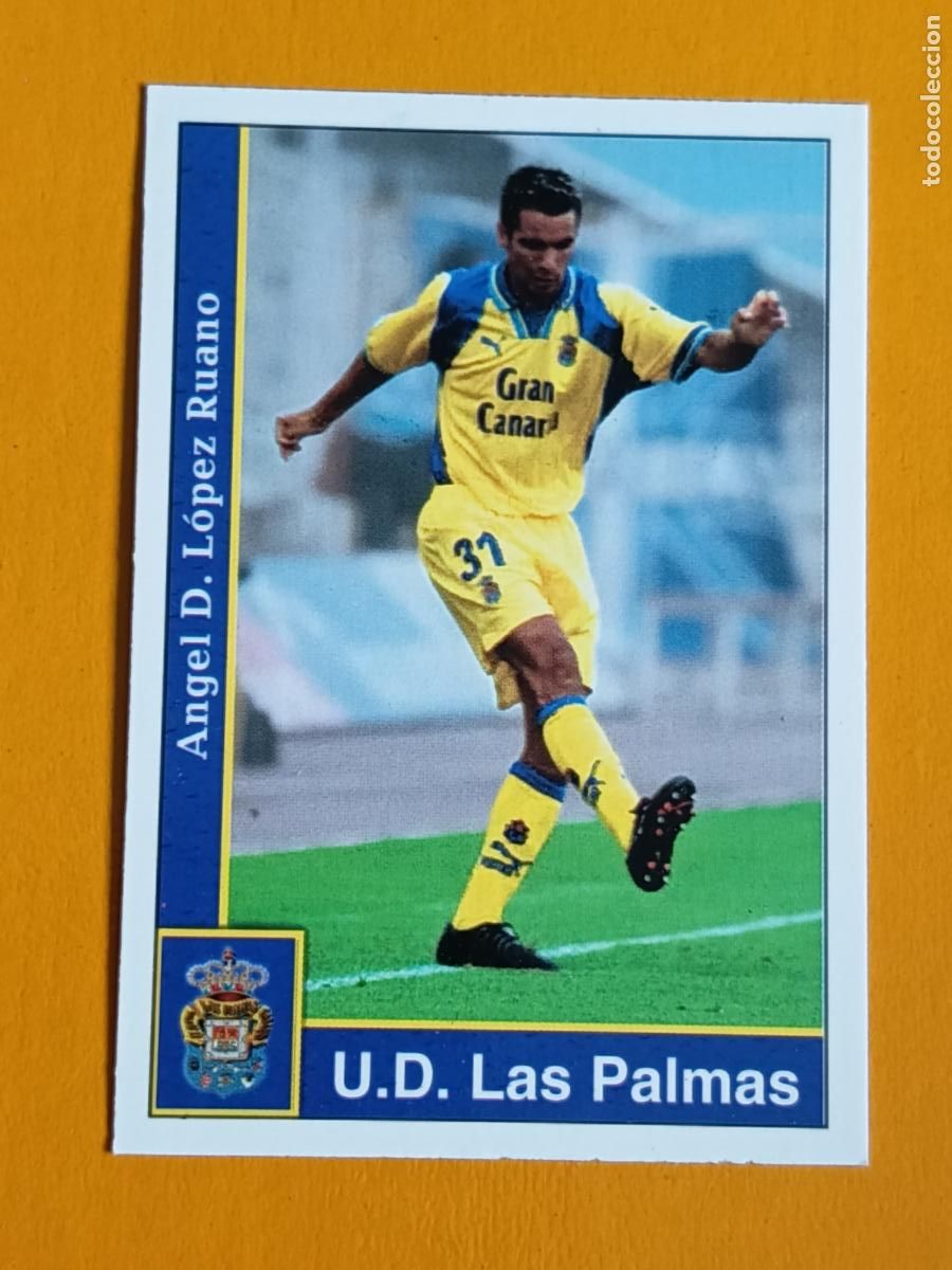 Cromos de f&uacute;tbol: 220 &Aacute;NGEL. U.D. LAS PALMAS. LAS FICHAS DE LA LIGA 2002. MUNDICROMO