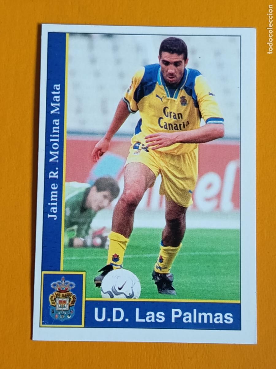 Cromos de f&uacute;tbol: 219 JAIME MOLINA. U.D. LAS PALMAS. LAS FICHAS DE LA LIGA 2002. MUNDICROMO