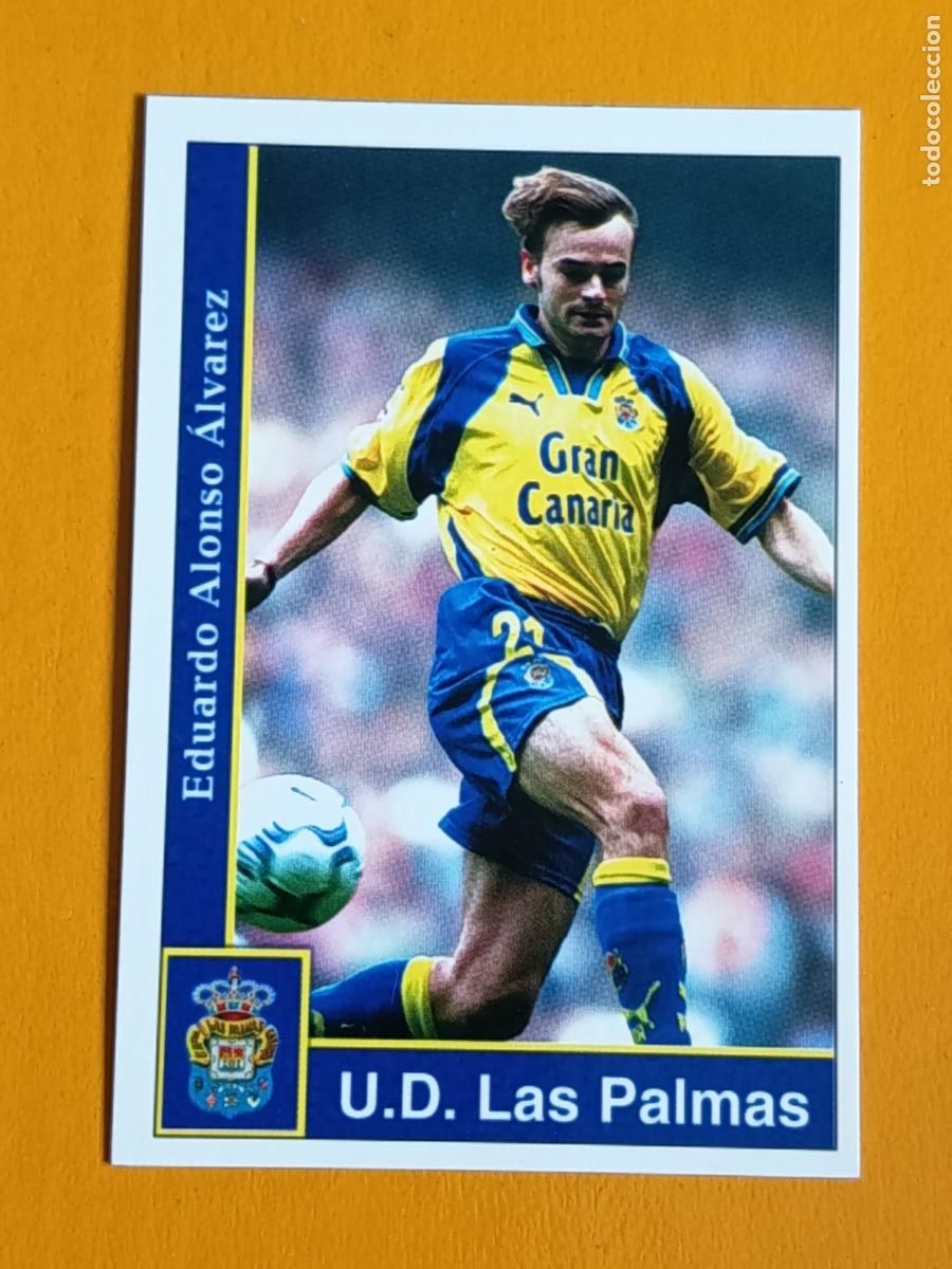 Figurine di Calcio: 221 EDU ALONSO. U.D. LAS PALMAS. LAS FICHAS DE LA LIGA 2002. MUNDICROMO