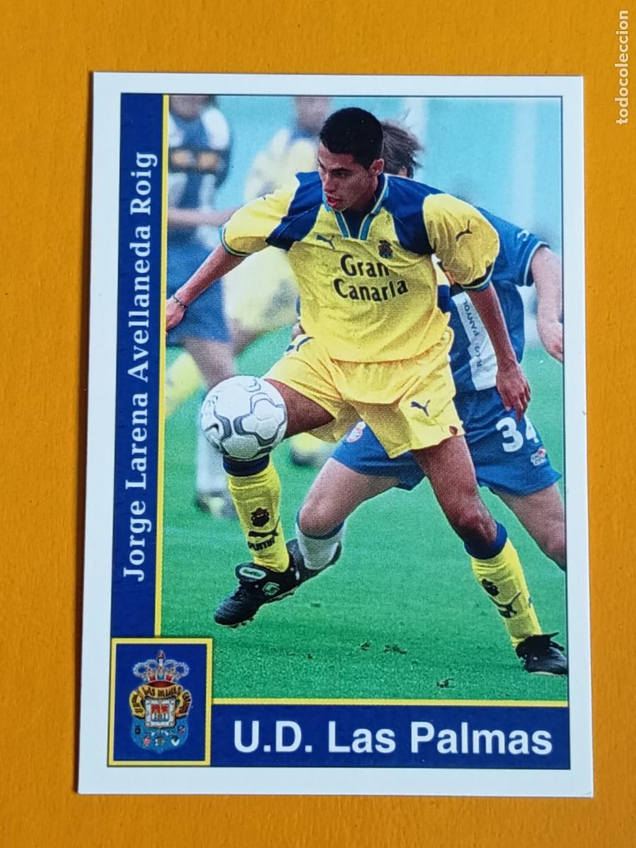 Cromos de f&uacute;tbol: 226 JORGE. U.D. LAS PALMAS. LAS FICHAS DE LA LIGA 2002. MUNDICROMO