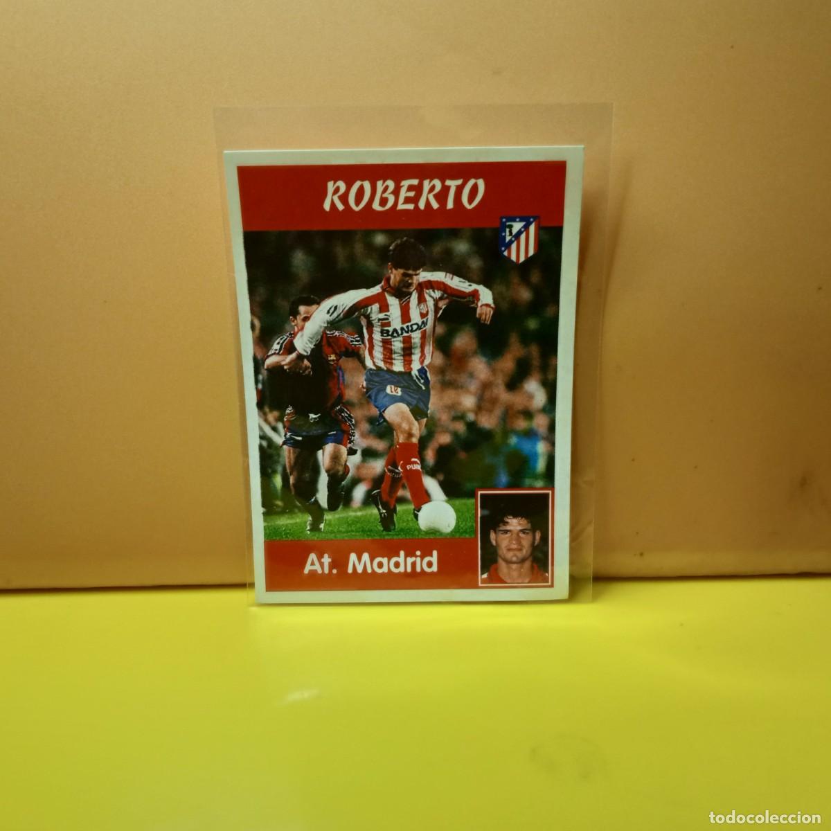 Cromos de f&uacute;tbol: PANINI SPORTS; MEGACRACKS 1997 1998 97 98 ATL&Eacute;TICO DE MADRID ROBERTO 72A 72 A