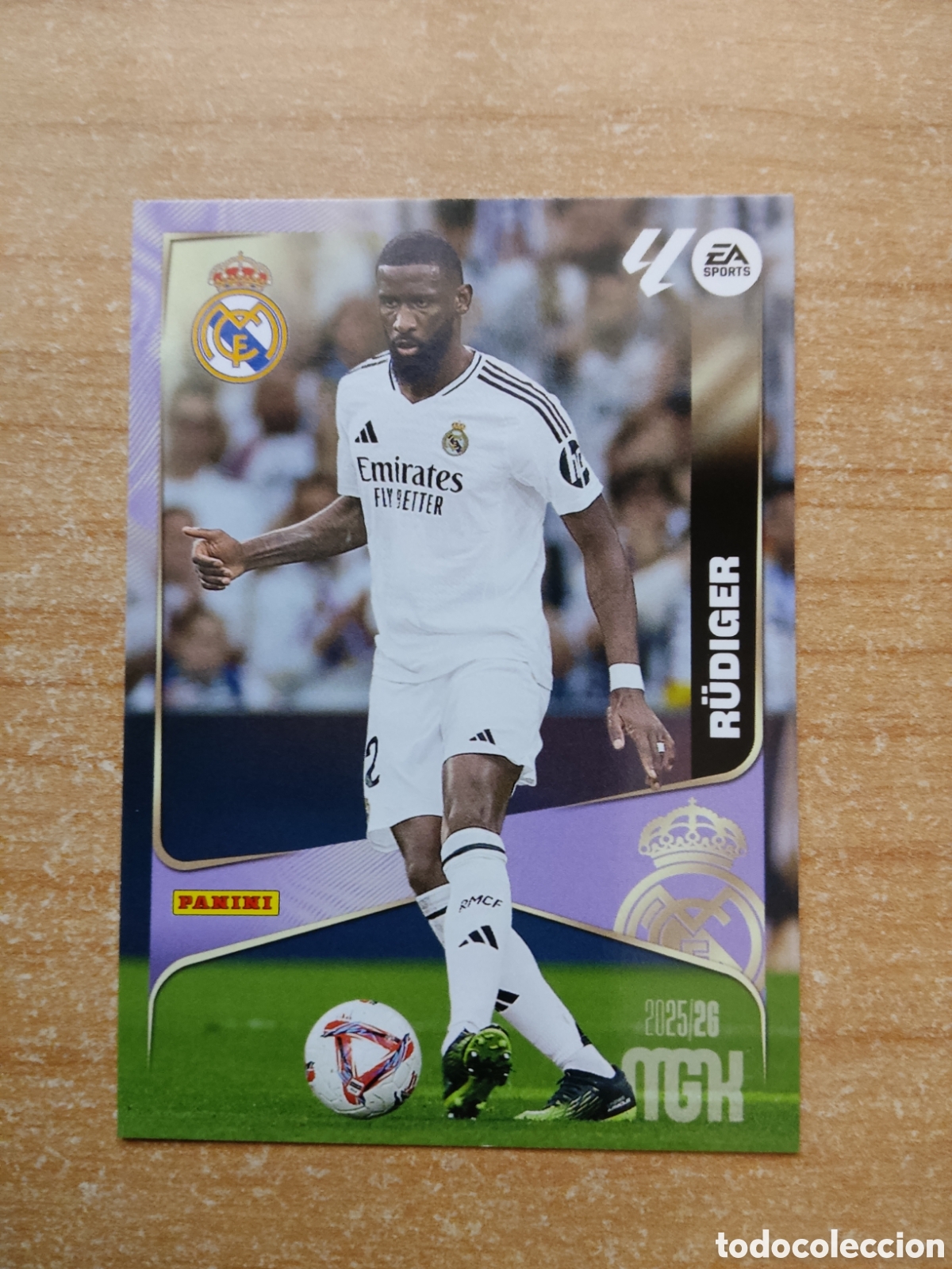 Cromos de f&uacute;tbol: 223 R&Uuml;DIGER REAL MADRID MEGACRACKS 2025 2026