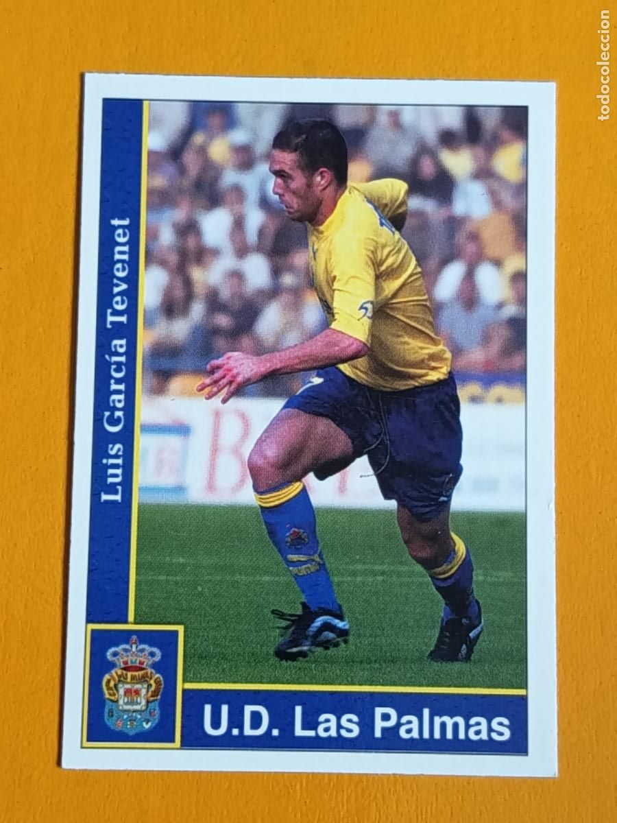 Cromos de f&uacute;tbol: 230 TEVENET. U.D. LAS PALMAS. LAS FICHAS DE LA LIGA 2002. MUNDICROMO