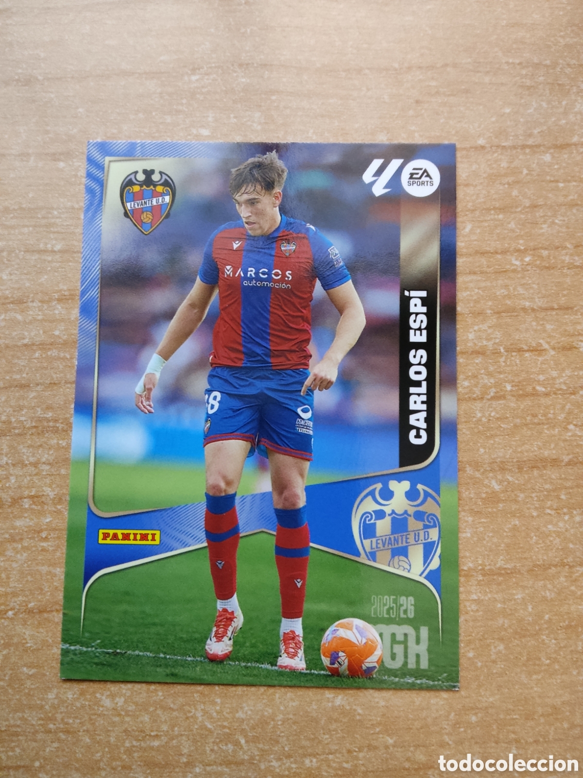 Cromos de f&uacute;tbol: 215 CARLOS ESP&Iacute; LEVANTE MEGACRACKS 2025 2026