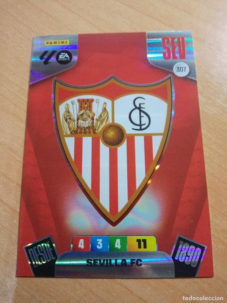Cromos de f&uacute;tbol: 307 ESCUDO DEL SEVILLA 25 26 ADRENALYN XL 2025 2026 NUEVO