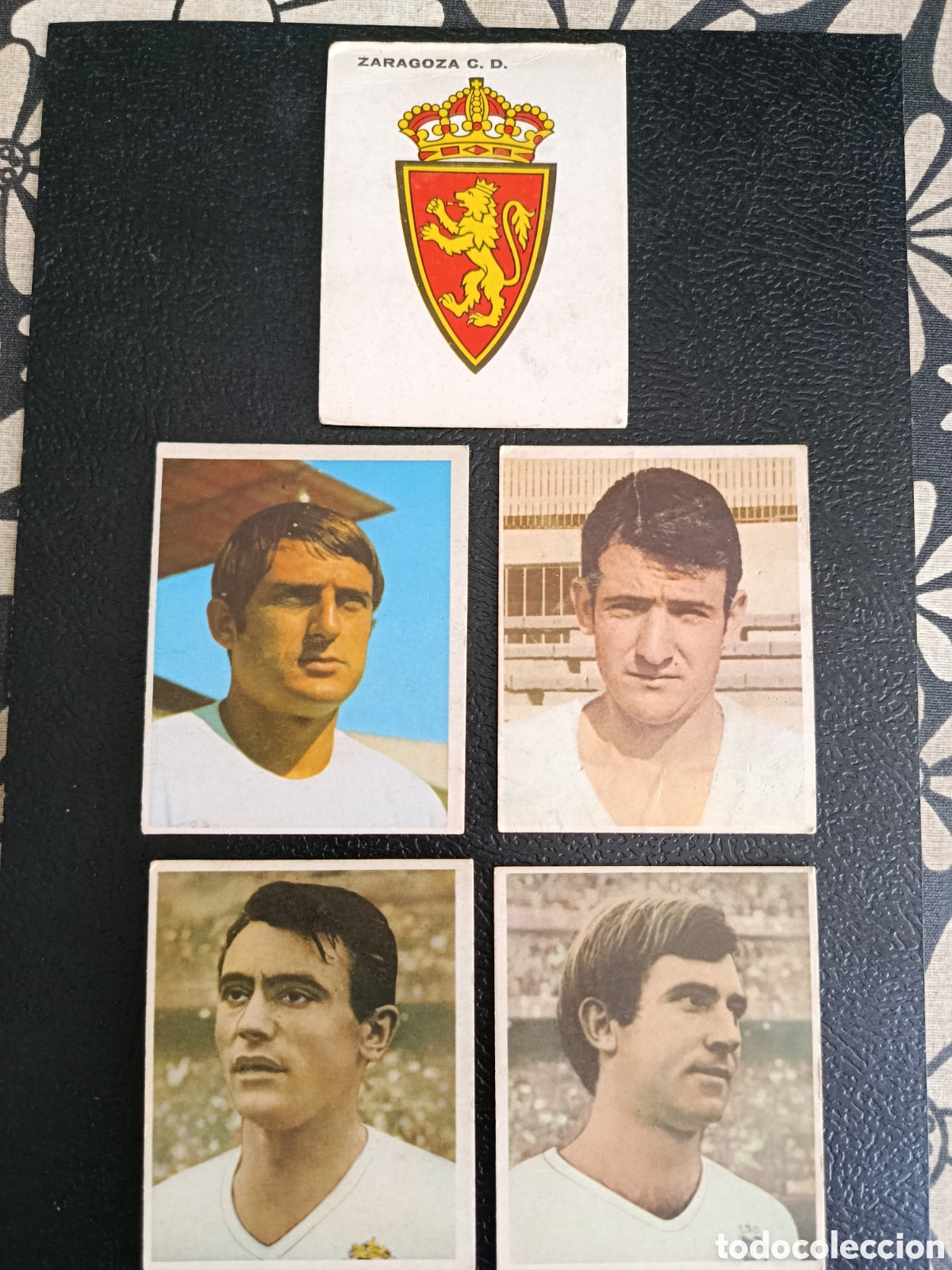 Football Stickers: ZARAGOZA CF LOTE 5 CROMOS CAMPEONES 1968/69 ED BRUGUERA