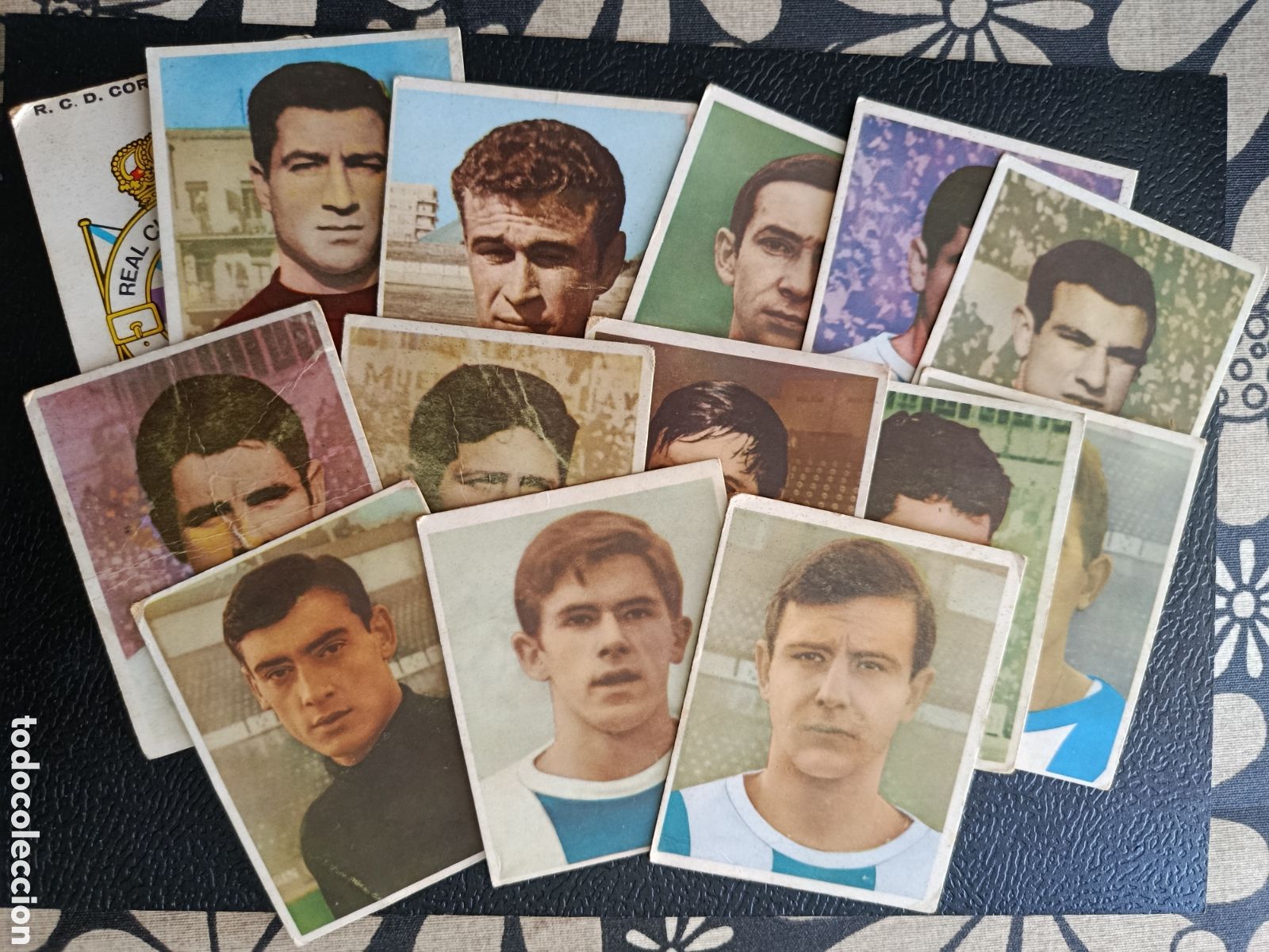 Football Stickers: R C D CORU&Ntilde;&Ntilde;A LOTE 14 CROMOS CAMPEONES 1968/69 ED BRUGUERA