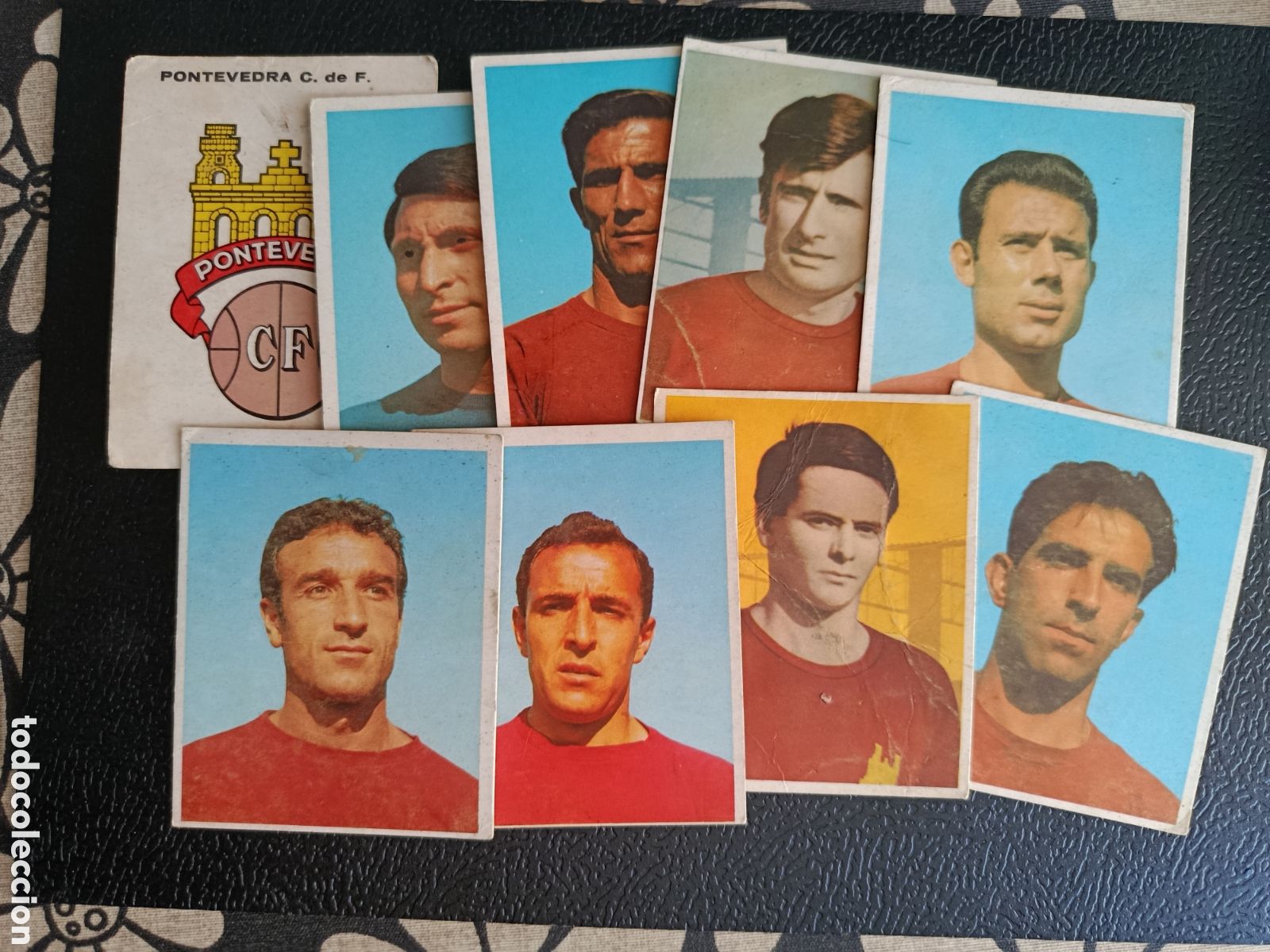Football Stickers: PONTEVEDRA CF LOTE 9 CROMOS CAMPEONES 1968/69 ED BRUGUERA