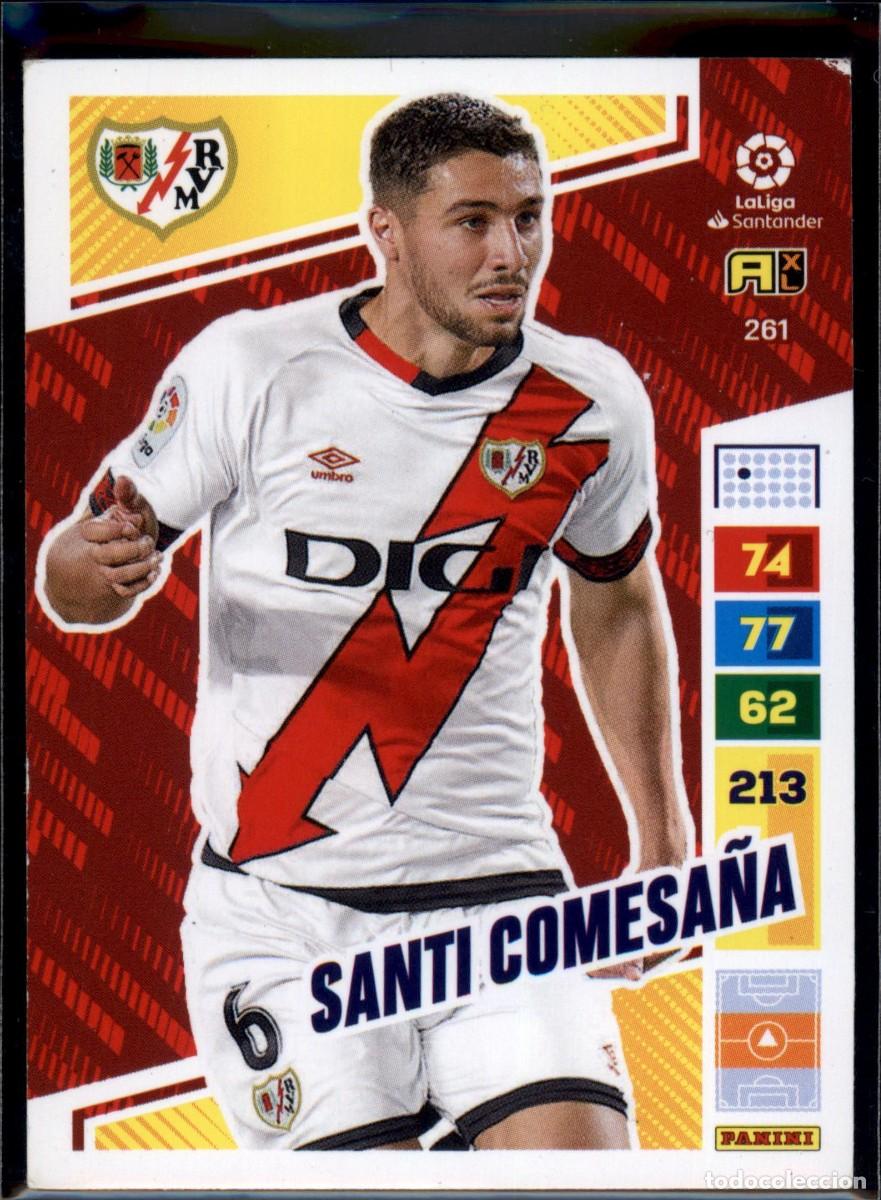 Football Stickers: Santi Comesa&ntilde;a N&ordm; 261 Rayo Vallecano La Liga Santander Adrenalyn XL 2022 2023 Panini 22 23