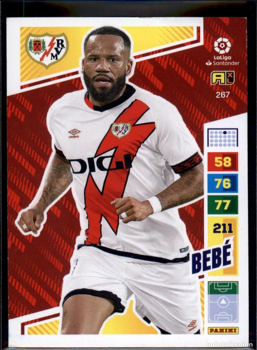 Football Stickers: Beb&eacute; N&ordm; 267 Rayo Vallecano La Liga Santander Adrenalyn XL 2022 2023 Panini 22 23