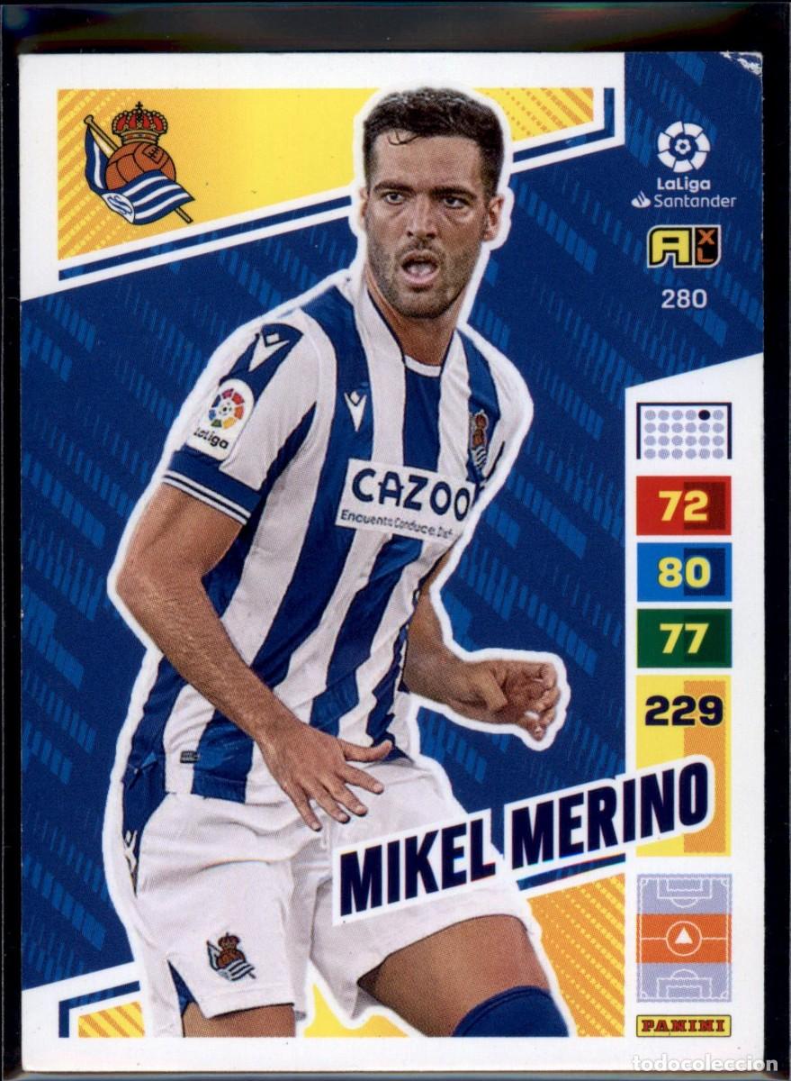 Cromos de f&uacute;tbol: Mikel Merino N&ordm; 280 Real Sociedad La Liga Santander Adrenalyn XL 2022 2023 Panini 22 23