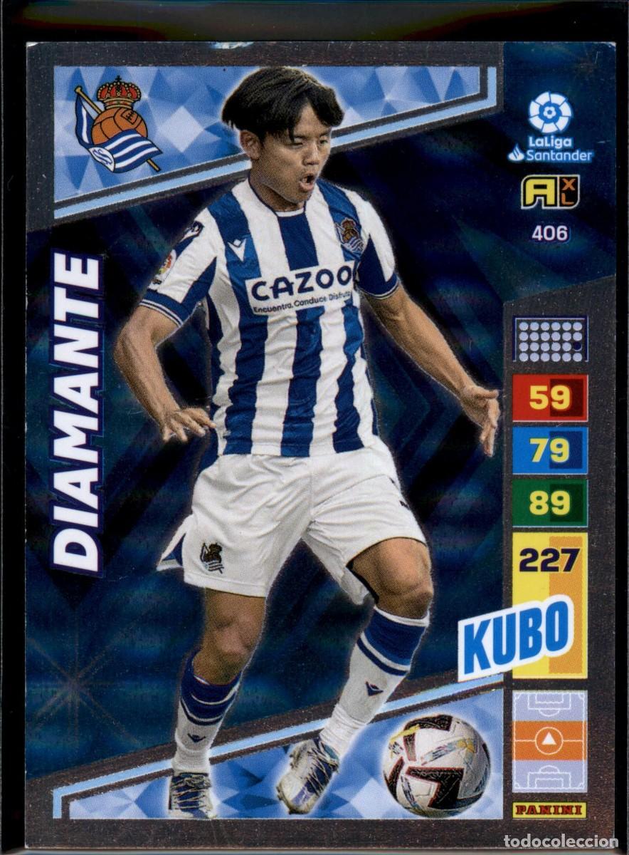 Cromos de f&uacute;tbol: Kubo Diamante N&ordm; 406 Real Sociedad La Liga Santander Adrenalyn XL 2022 2023 Panini 22 23