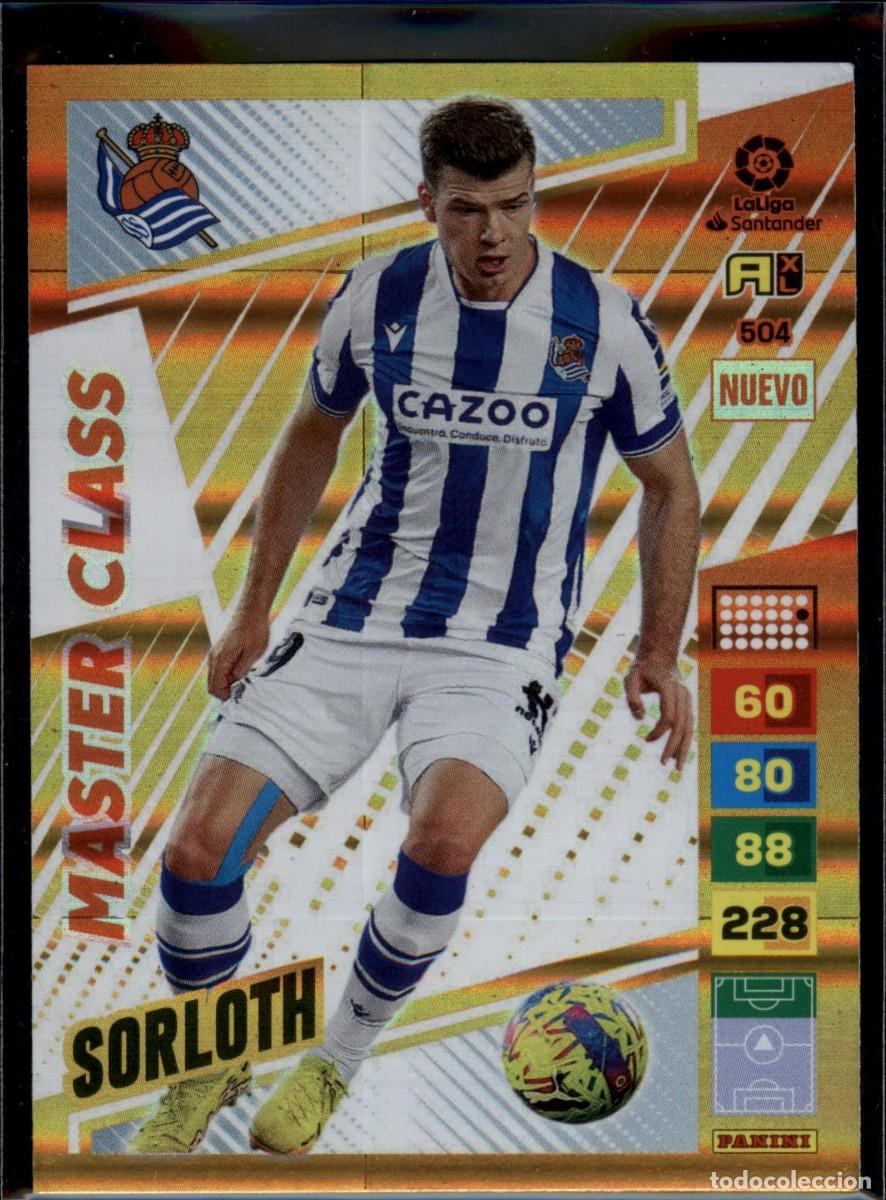 Figurine di Calcio: Sorloth Nuevo Master Class N&ordm; 504 Real Sociedad Liga Santander Adrenalyn XL 2022 2023 Panini 22 23