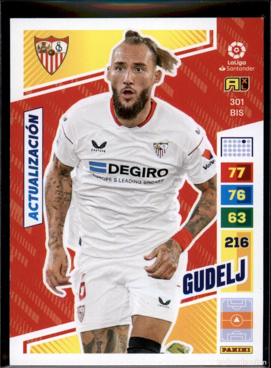 Cartes &agrave; collectionner de Football: Gudelj Actualizaci&oacute;n N&ordm; 301 Bis Sevilla FC La Liga Santander Adrenalyn XL 2022 2023 Panini 22 23