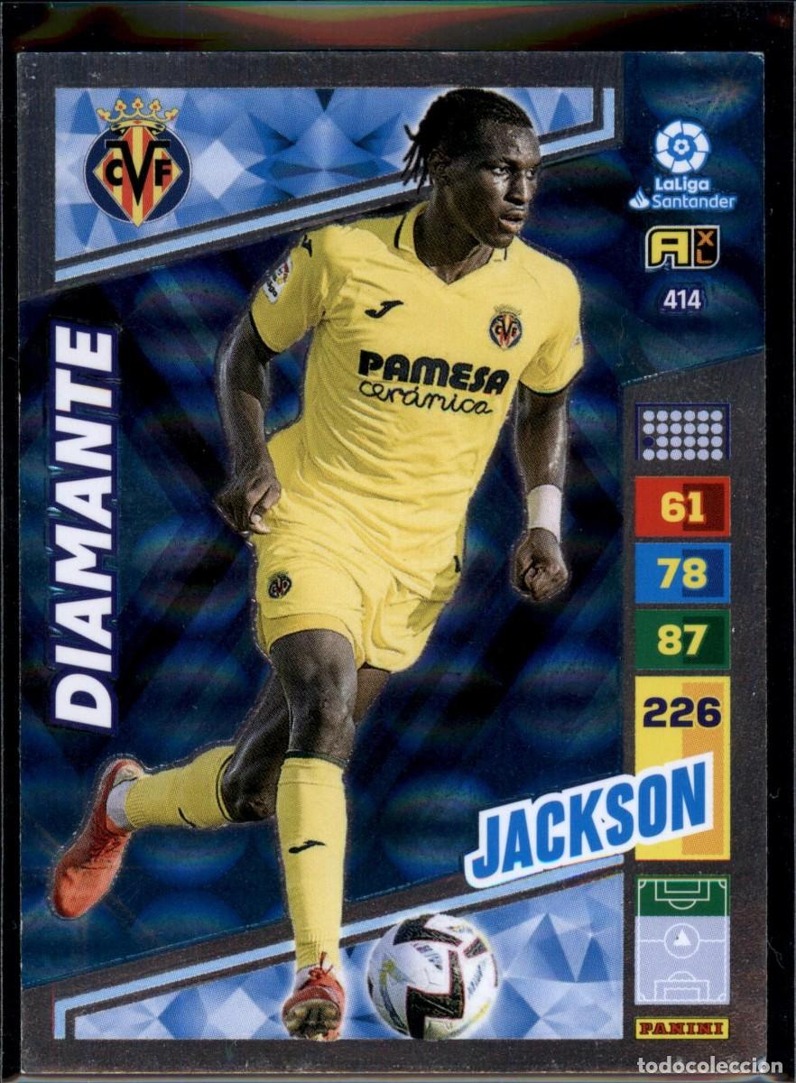 Cromos de f&uacute;tbol: Jackson Diamante N&ordm; 414 Villarreal Cf La Liga Santander Adrenalyn XL 2022 2023 Panini 22 23