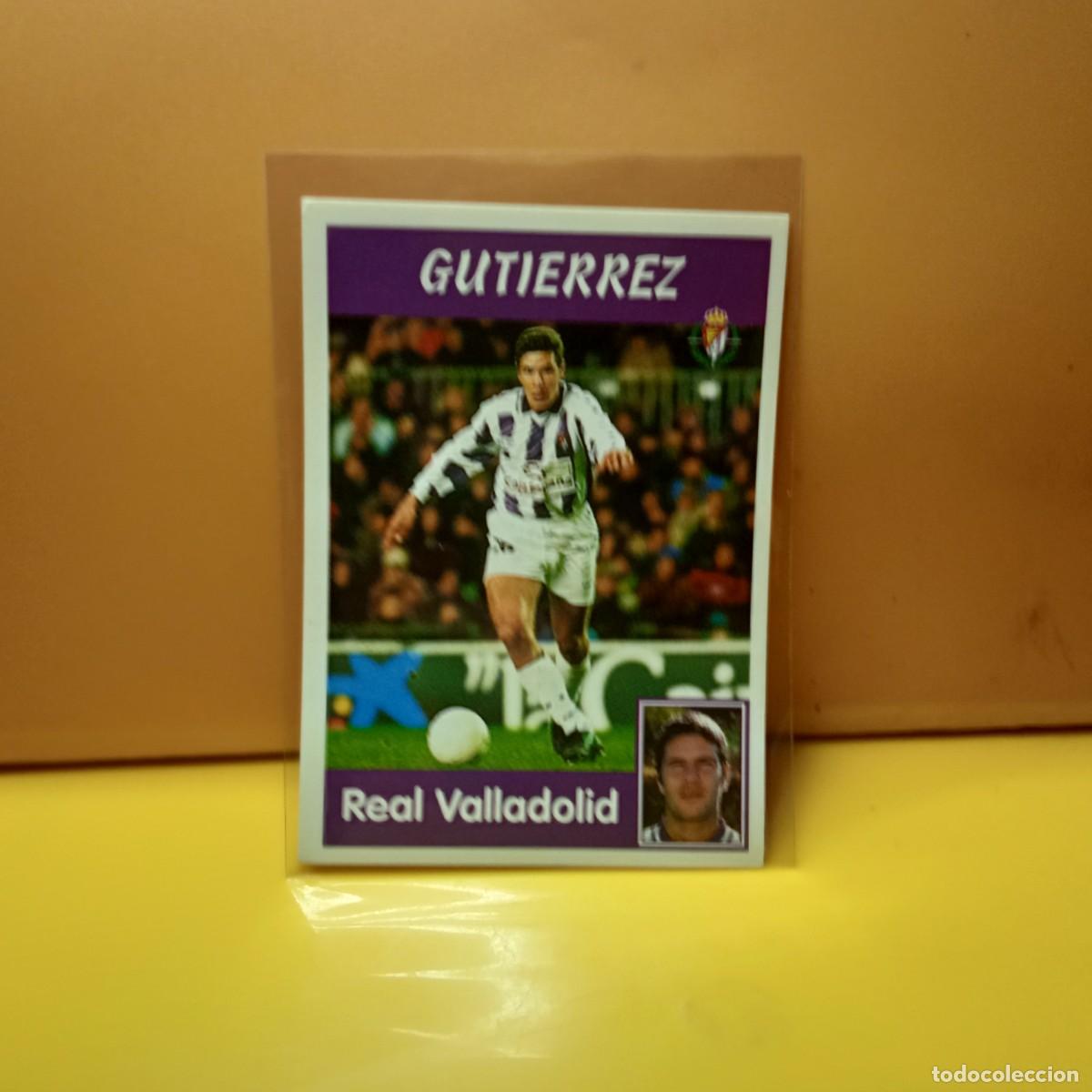 Cromos de f&uacute;tbol: PANINI SPORTS; MEGACRACKS 1997 1998 97 98 REAL VALLADOLID GUTIERREZ 104