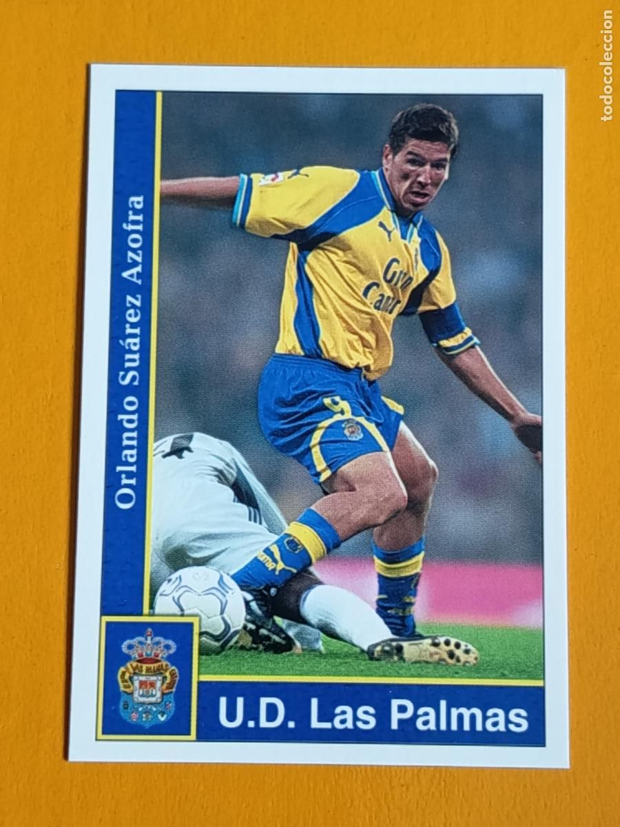 Cartes &agrave; collectionner de Football: 229 ORLANDO. U.D. LAS PALMAS. LAS FICHAS DE LA LIGA 2002. MUNDICROMO
