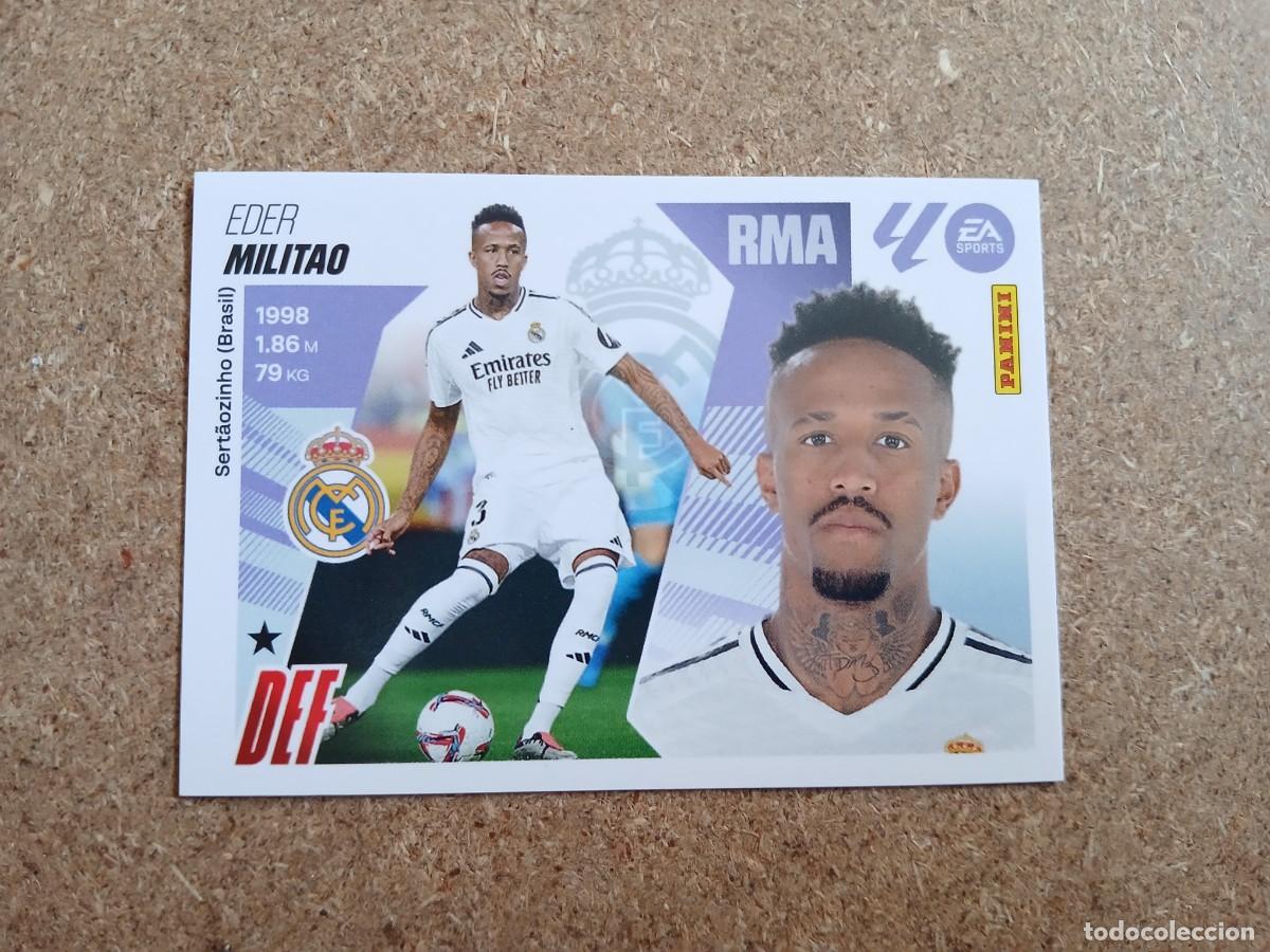 Fu&szlig;ball-Sticker: EDER MILITAO - REAL MADRID CF N&ordm; 8 LIGA ESTE 2025 2026 - 25 26