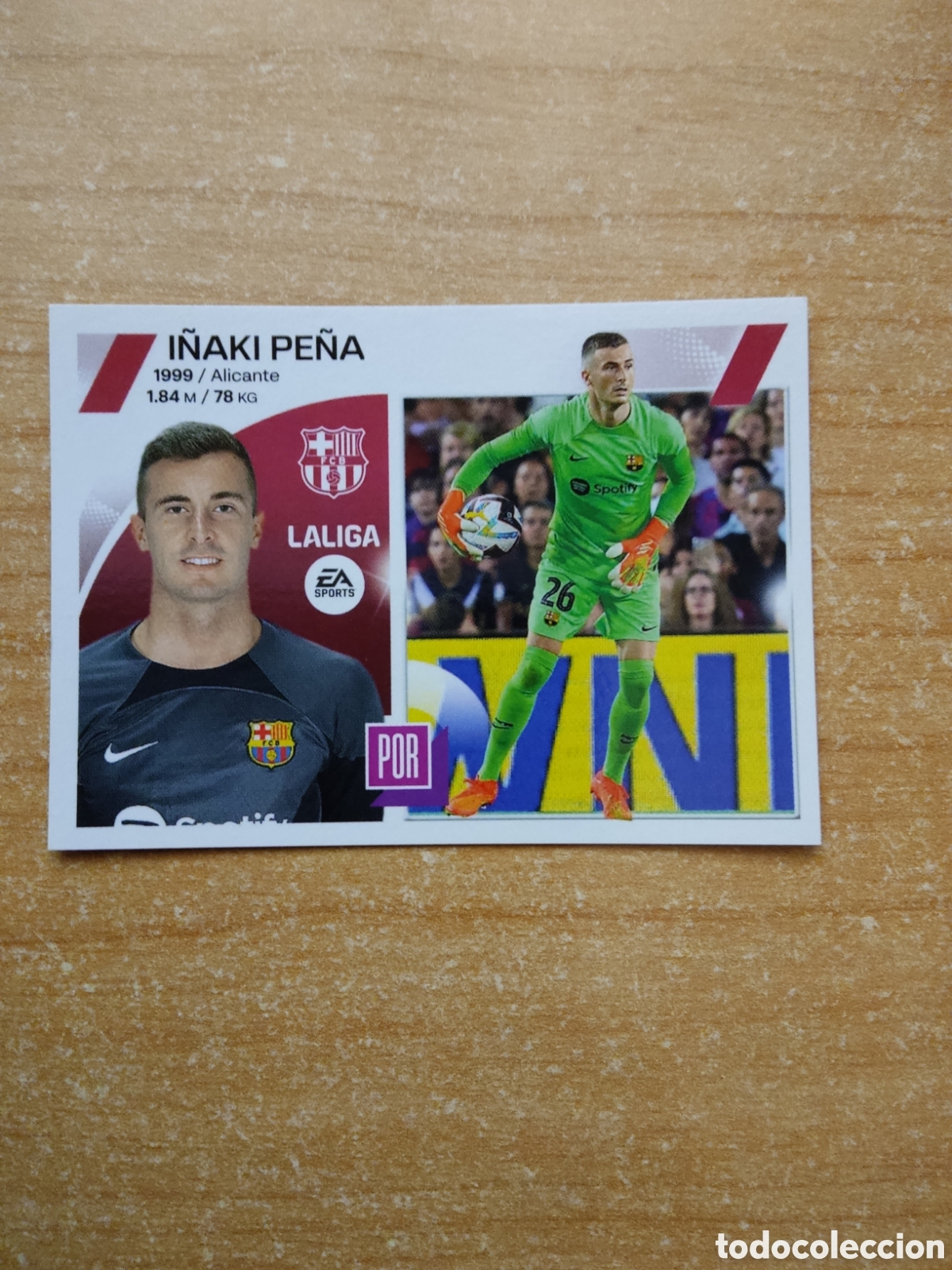 Fu&szlig;ball-Sticker: 4 I&Ntilde;AKI PE&Ntilde;A BARCELONA LIGA ESTE 2023 2024