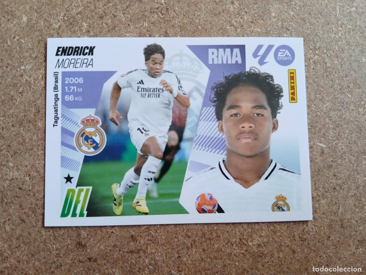 Fu&szlig;ball-Sticker: ENDRICK MOREIRA - REAL MADRID CF N&ordm; 17 B LIGA ESTE 2025 2026 - 25 26