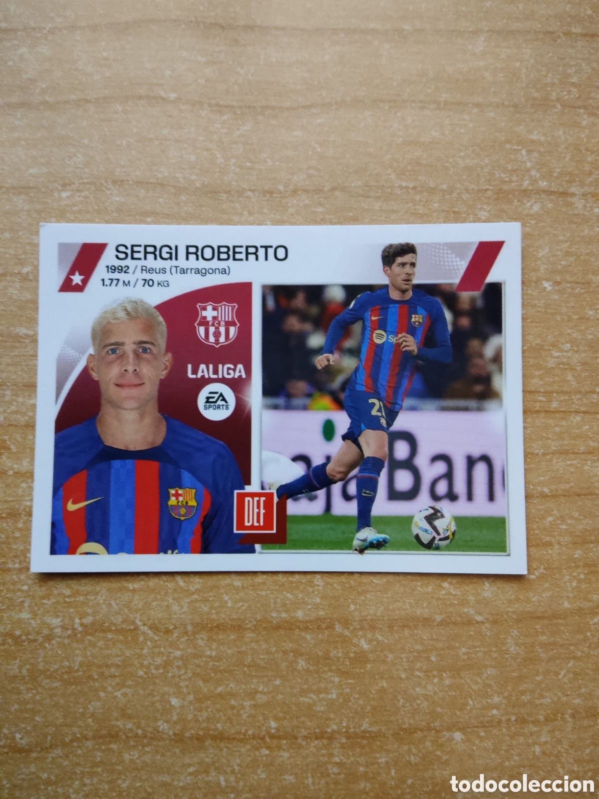 Fu&szlig;ball-Sticker: 5 SERGI ROBERTO BARCELONA LIGA ESTE 2023 2024