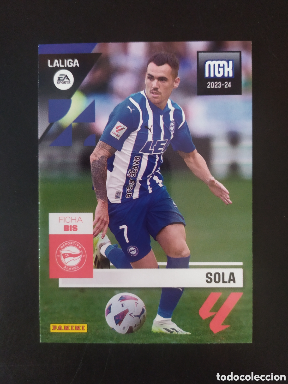 Fu&szlig;ball-Sticker: Megacracks 2023 2024 23 24 panini Sola n&deg; 25 bis Alaves