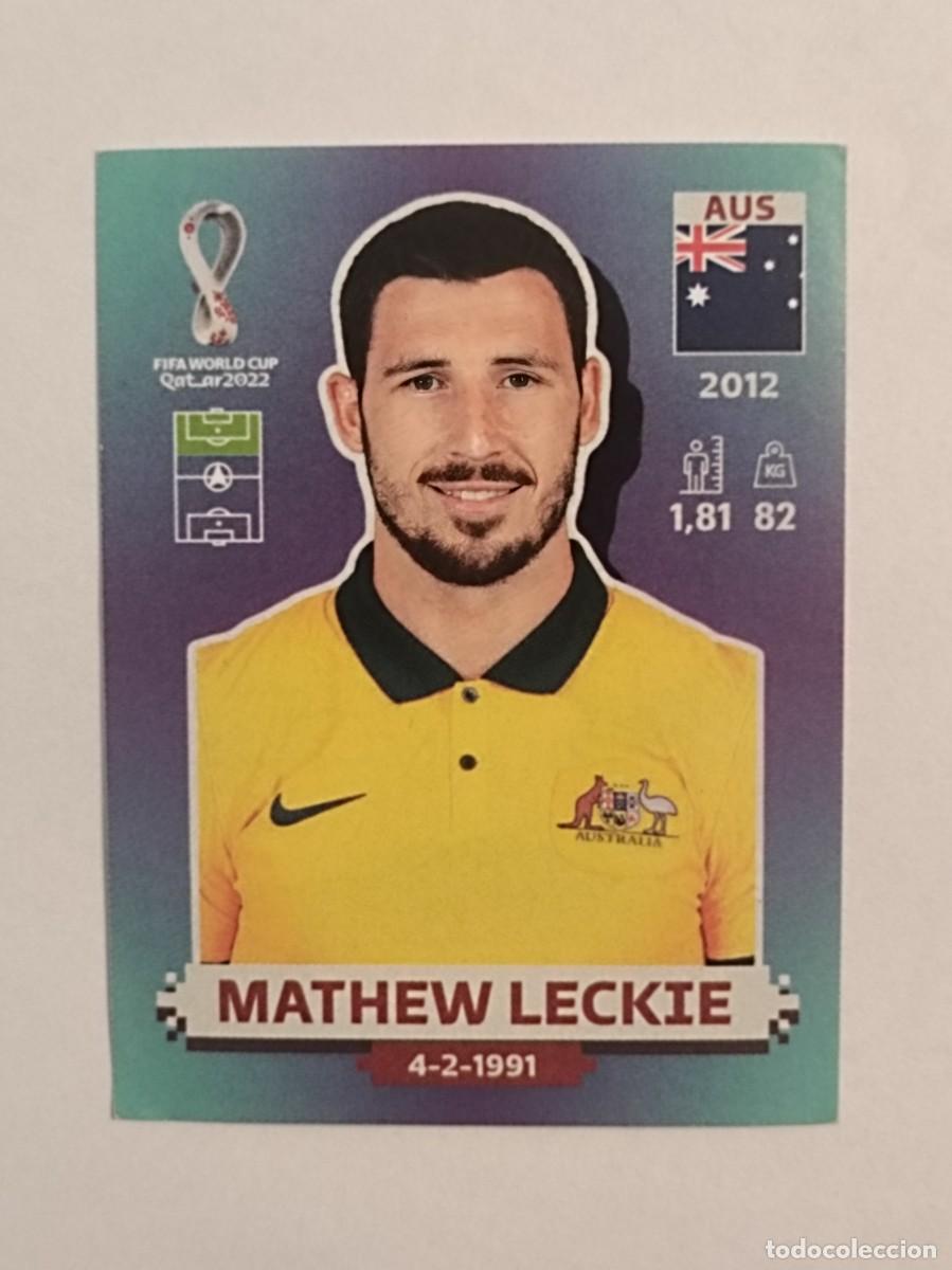 Cartes &agrave; collectionner de Football: #AUS 19 MATHEW LECKIE (AUSTRALIA) MUNDIAL QATAR 2022 PANINI