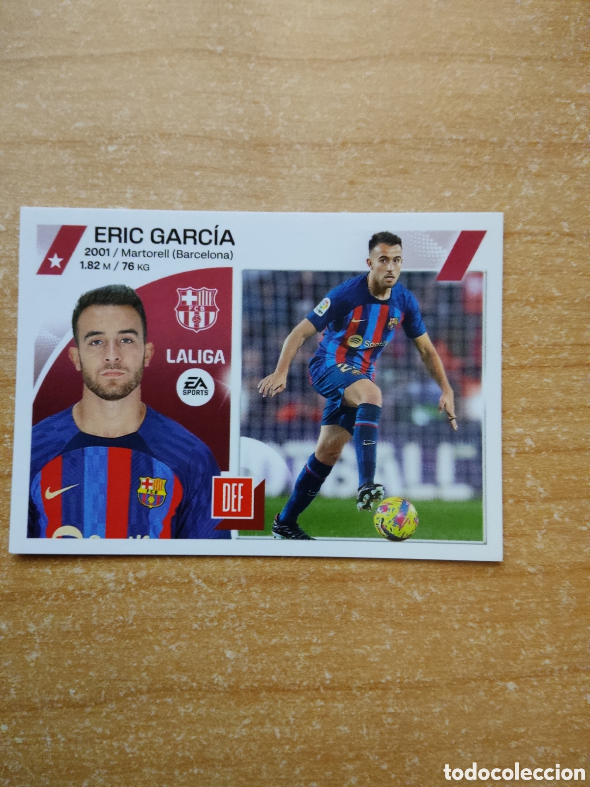 Cromos de f&uacute;tbol: 9 ERIC GARCIA BARCELONA LIGA ESTE 2023 2024