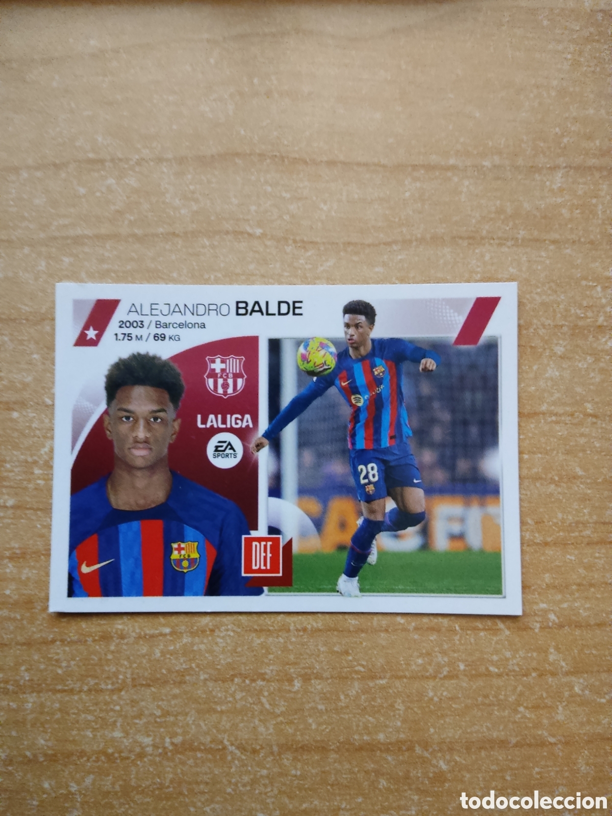 Cromos de f&uacute;tbol: 11 BALDE BARCELONA LIGA ESTE 2023 2024