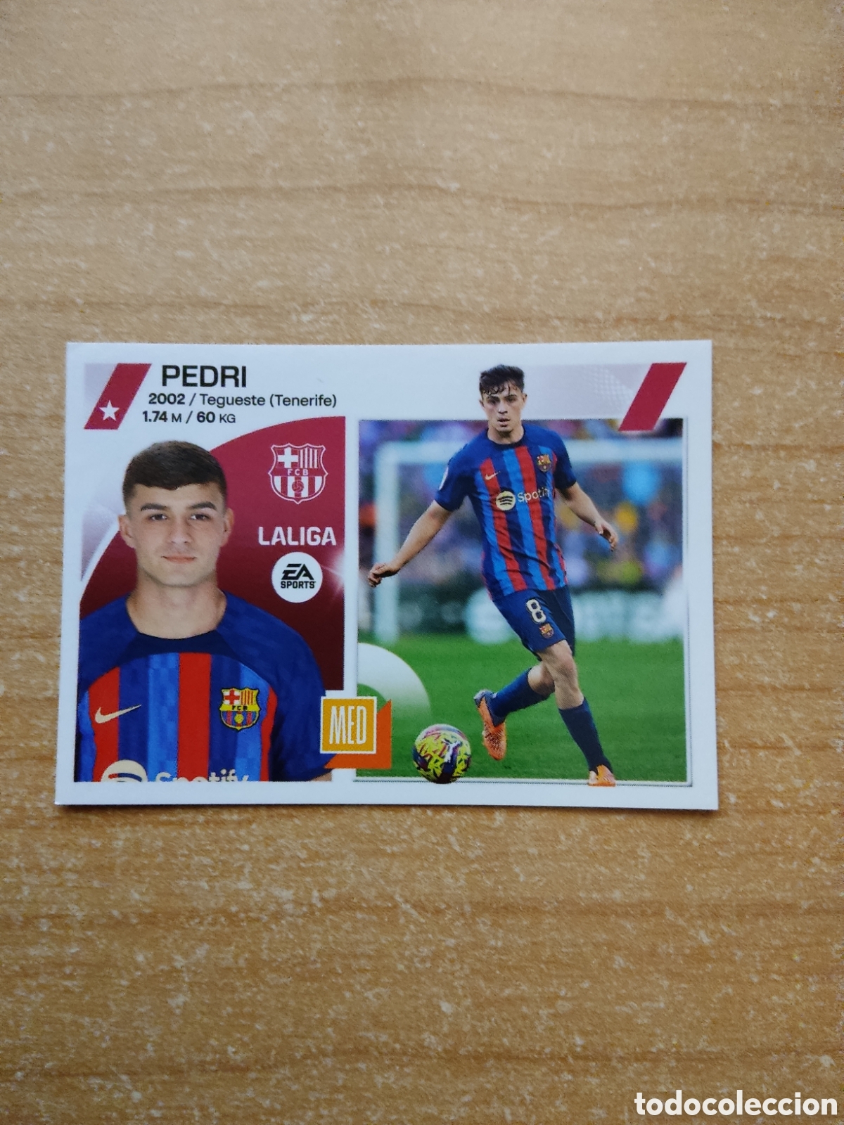 Cromos de f&uacute;tbol: 15 PEDRI BARCELONA LIGA ESTE 2023 2024