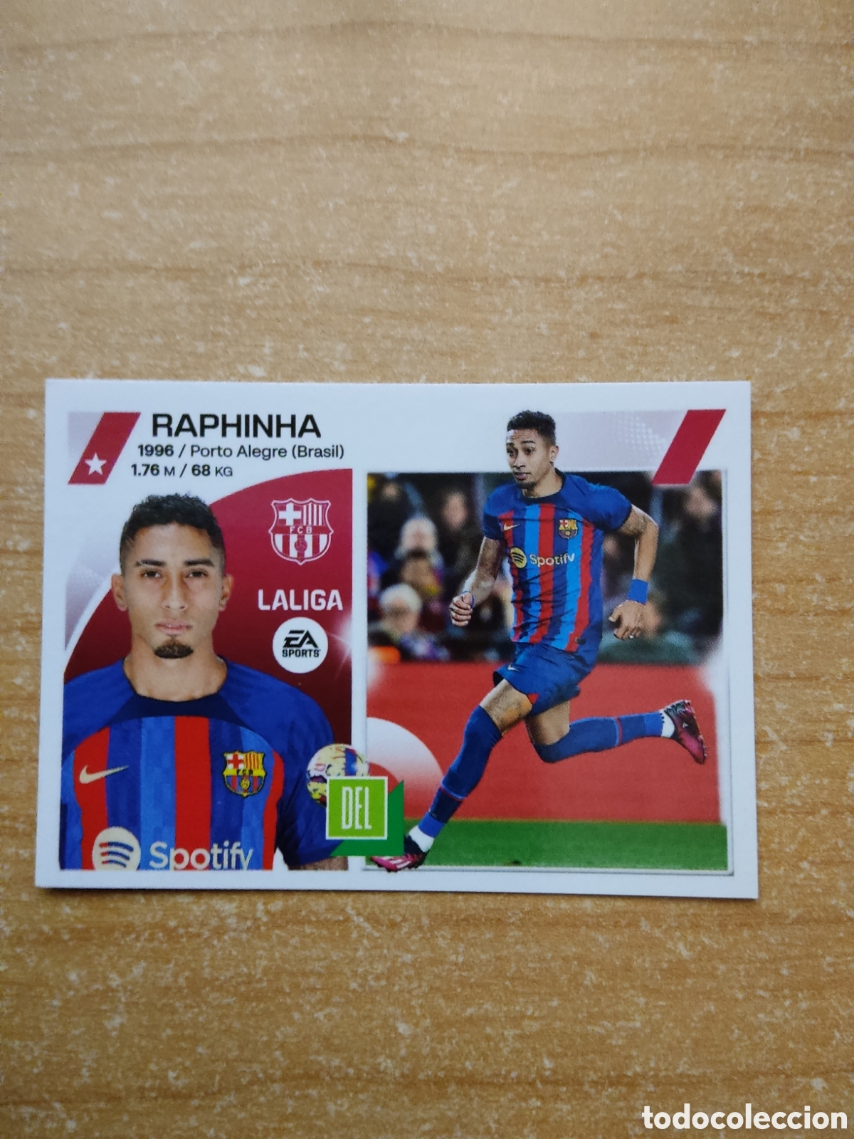 Cromos de f&uacute;tbol: 16 RAPHINHA BARCELONA LIGA ESTE 2023 2024