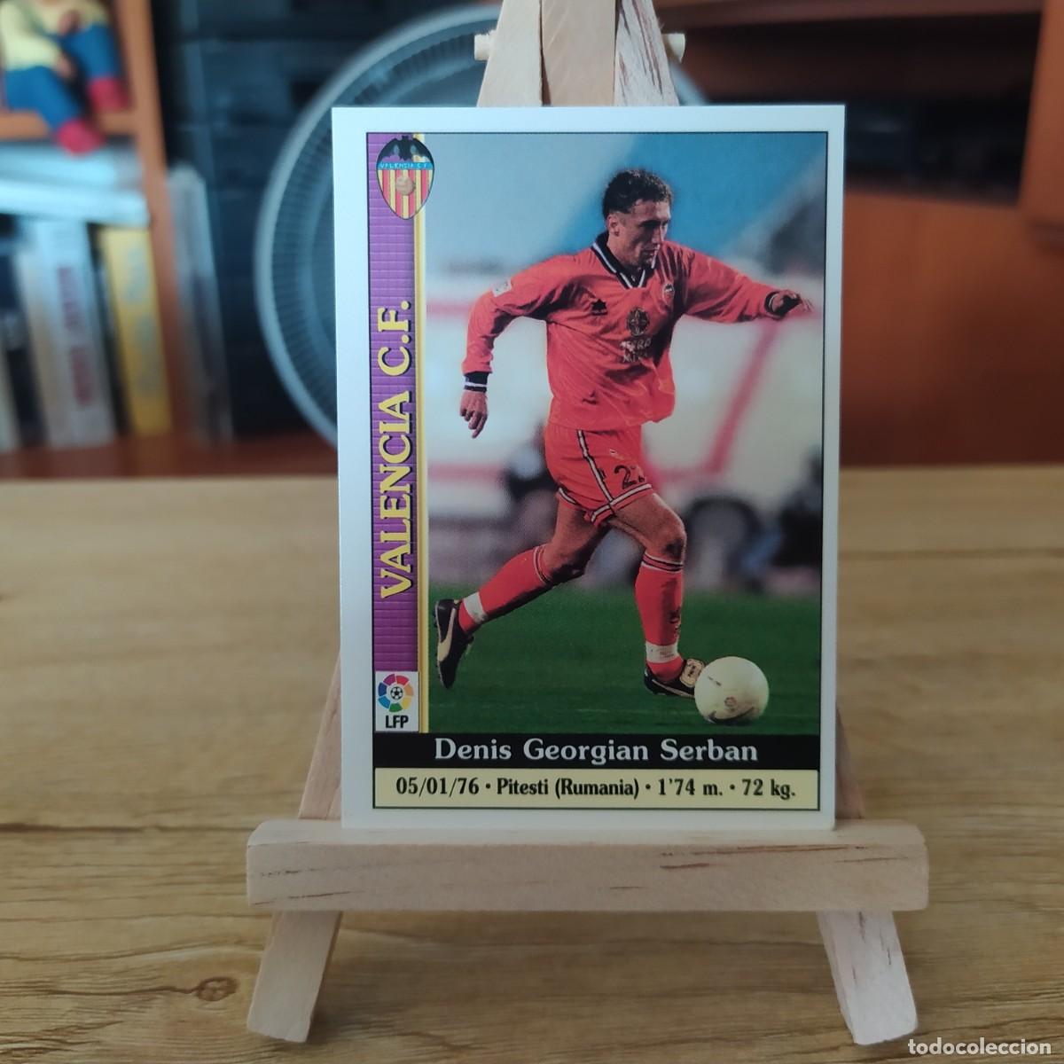 Cromos de f&uacute;tbol: Serban Valencia error n&uacute;mero 568 Valencia CF fichas de la liga 2000