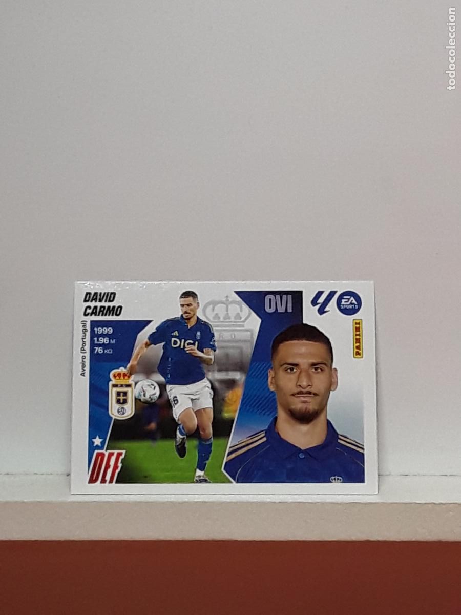 Cromos de f&uacute;tbol: LALIGA ESTE 2025 2026 EA SPORTS 25 26 ALBUM PANINI LIGA N 61 OVIEDO FICHAJE DAVID CARMO