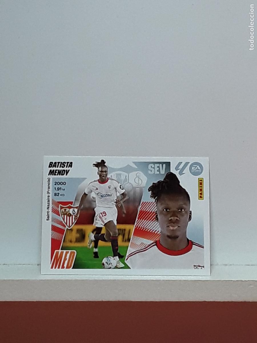 Cromos de f&uacute;tbol: LALIGA ESTE 2025 2026 EA SPORTS 25 26 ALBUM PANINI LIGA N 62 SEVILLA FICHAJE BATISTA MENDY