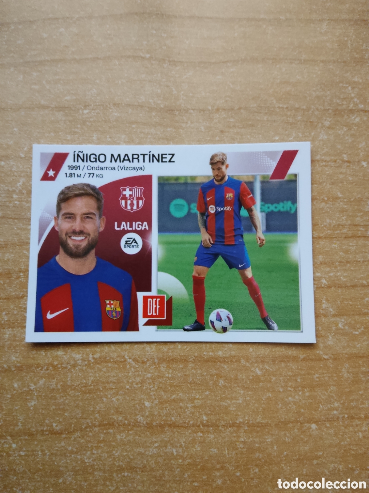 Cromos de f&uacute;tbol: 4 &Iacute;&Ntilde;IGO MARTINEZ ULTIMO FICHAJE BARCELONA LIGA ESTE 2023 2024