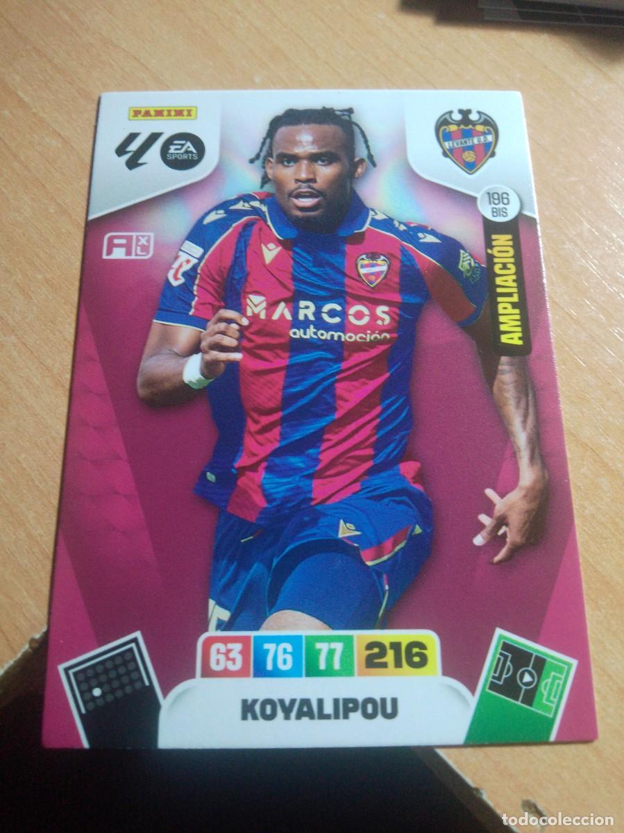 Cromos de f&uacute;tbol: 196 BIS KOYALIPOU AMPLIACI&Oacute;N DEL LEVANTE 25 26 ADRENALYN XL 2025 2026