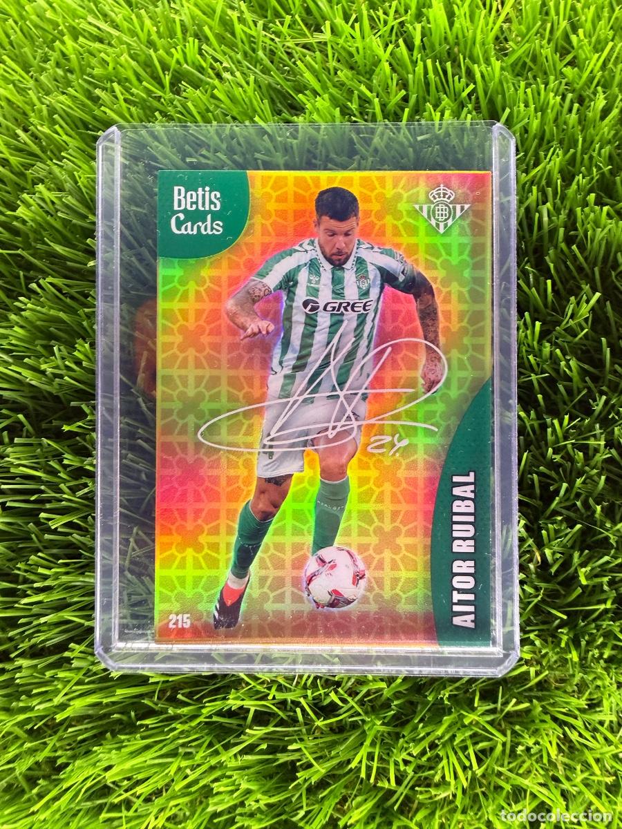 Cromos de f&uacute;tbol: N&ordm; 215 Aitor Ruibal Carta Oro Real Betis Holycards Betis Cards 2025