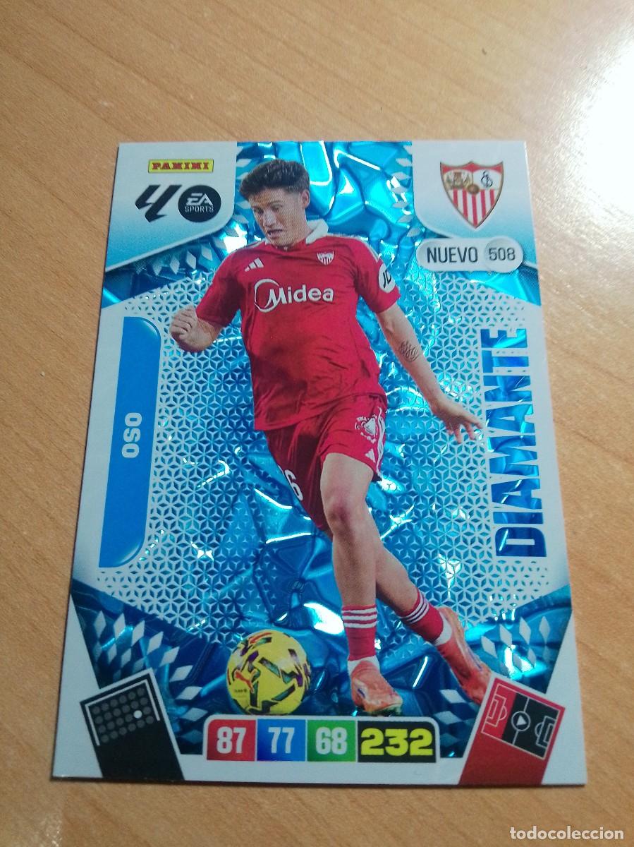Cromos de f&uacute;tbol: 508 OSO NUEVO DIAMANTE DEL SEVILLA 25 26 ADRENALYN XL 2025 2026
