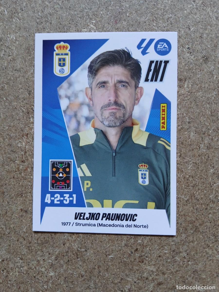 Cromos de f&uacute;tbol: VELJKO PAUNOVIC - REAL OVIEDO N&ordm; 2 LIGA ESTE 2025 2026 - 25 26