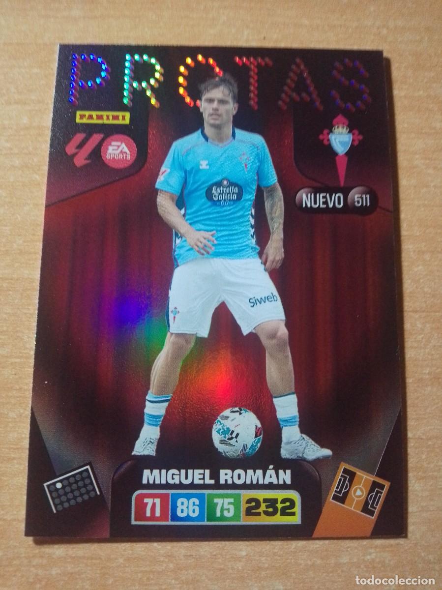 Cromos de f&uacute;tbol: 511 MIGEL ROMAN NUEVO PROTAS DEL CELTA 25 26 ADRENALYN XL 2025 2026