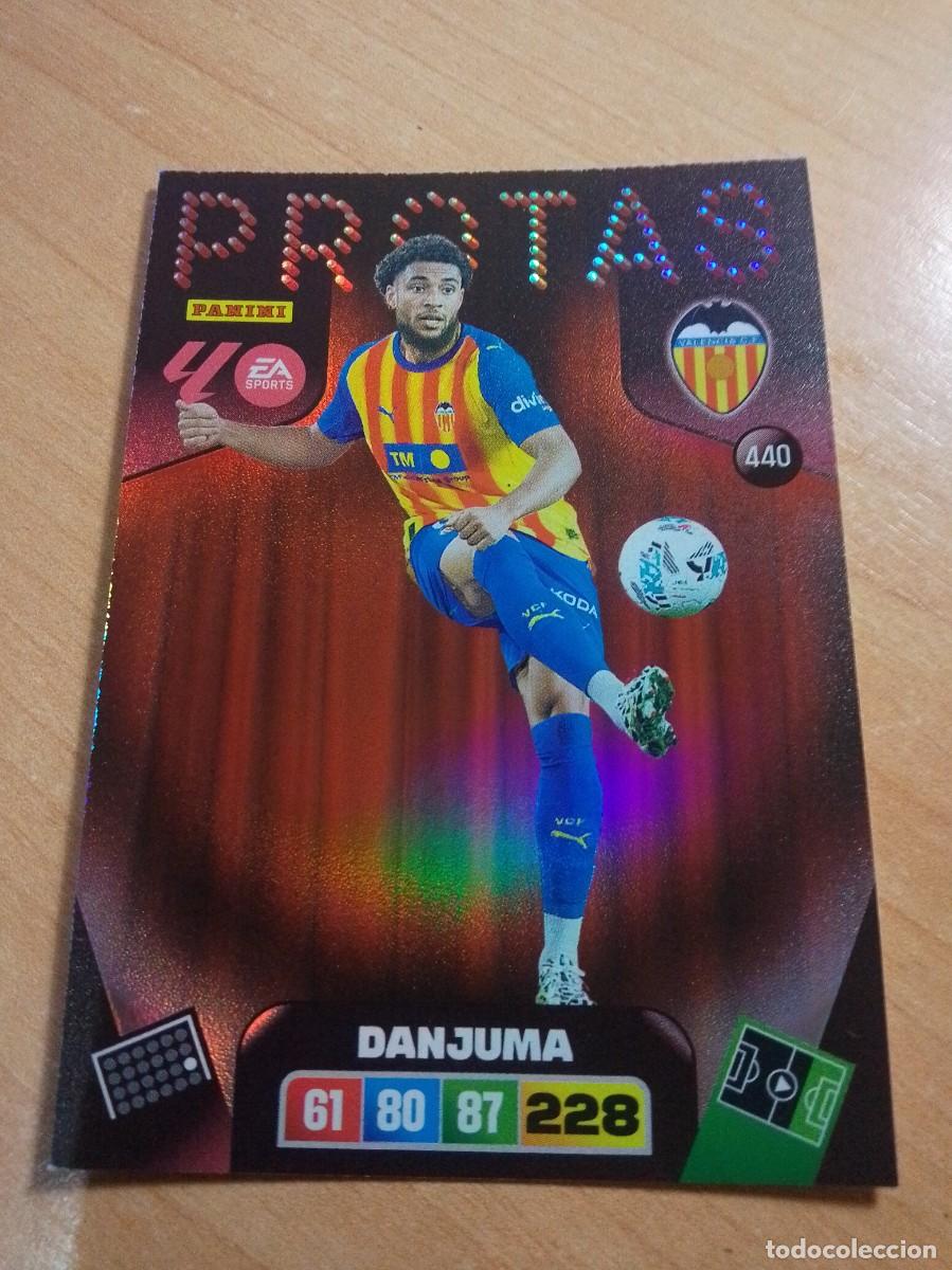 Cromos de f&uacute;tbol: 440 DANJUMA PROTAS DEL VALENCIA 25 26 ADRENALYN XL 2025 2026