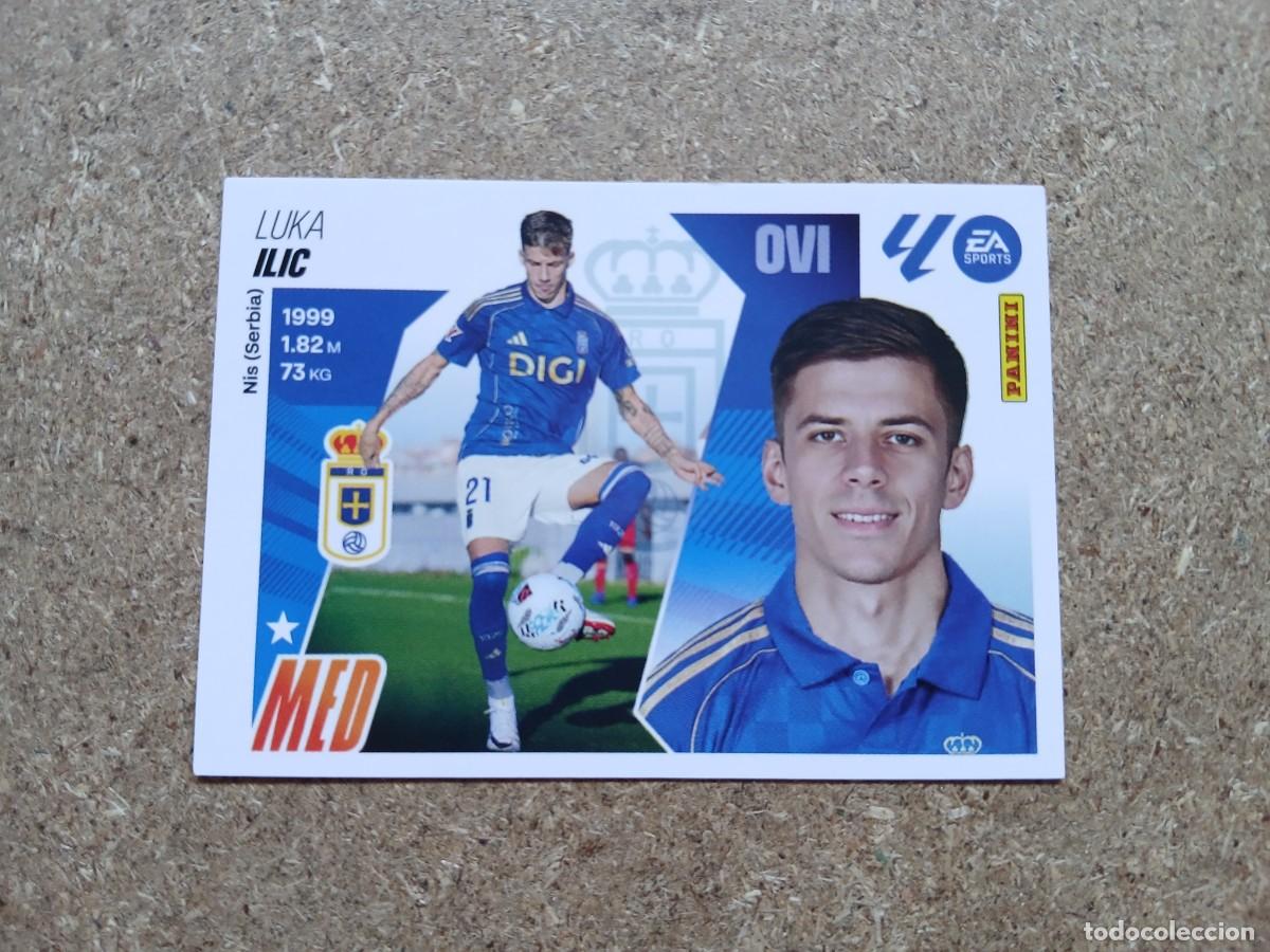 Cromos de f&uacute;tbol: LUKA ILIC - REAL OVIEDO N&ordm; 15 (ESCUDO) LIGA ESTE 2025 2026 - 25 26