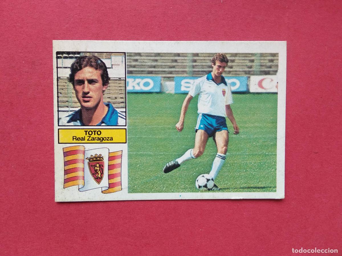 Cromos de f&uacute;tbol: EDICIONES ESTE LIGA 82 83 1982 1983 CROMO DESPEGADO FICHAJE N&ordm; 17 TOTO ZARAGOZA